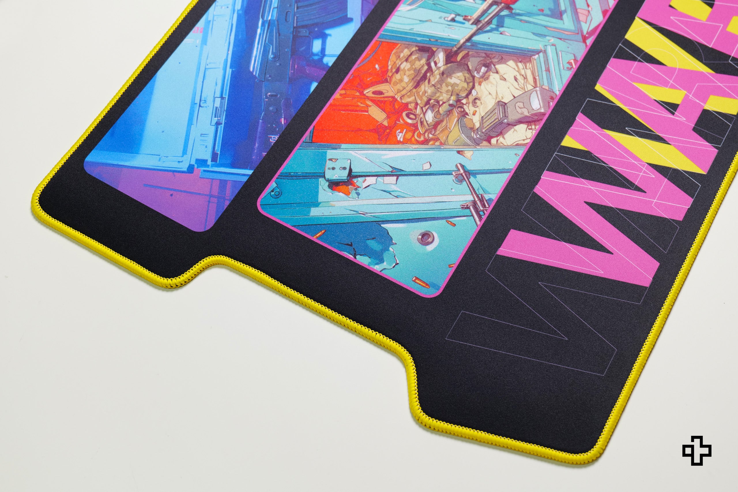 Deskmat Мишка подложка QwertyKey Война 4mm пришити ръбове