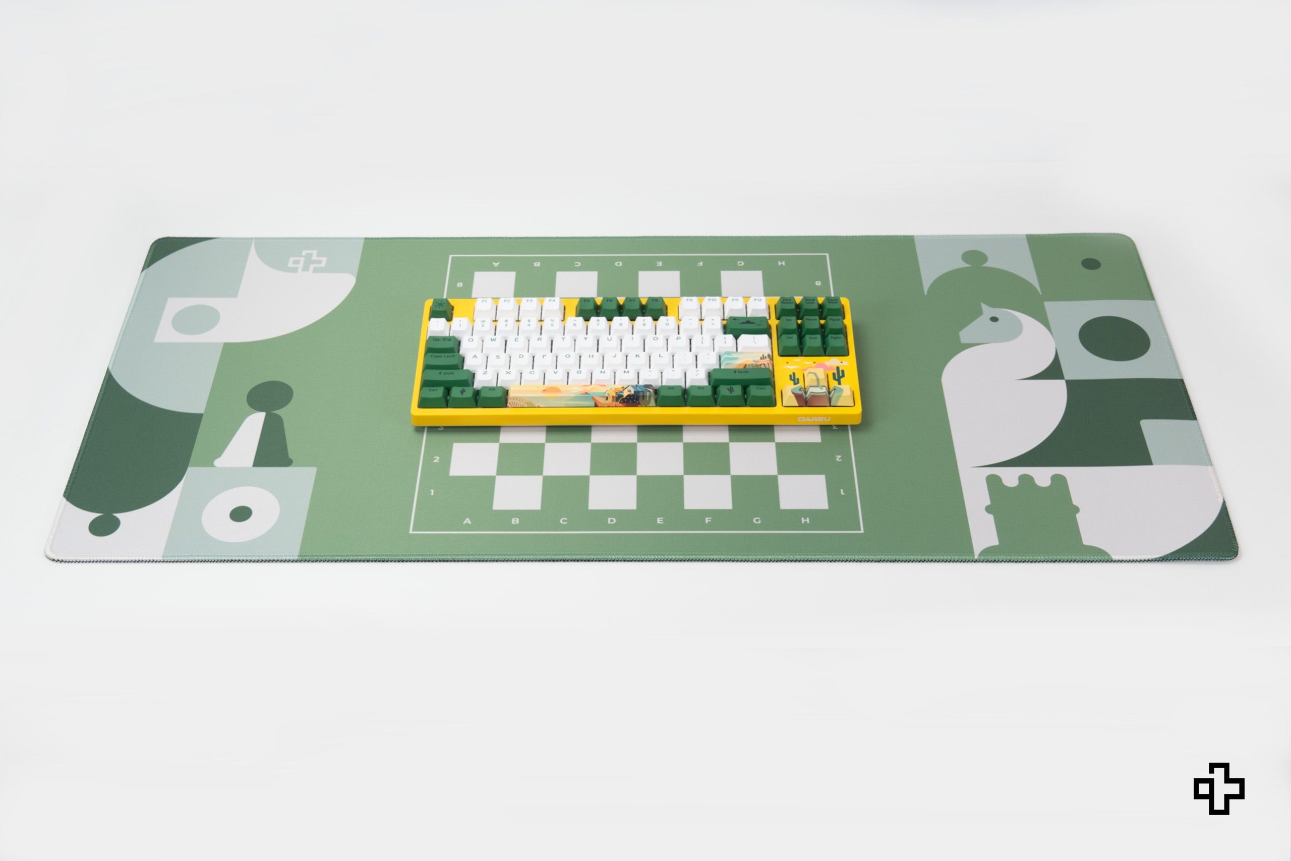 Deskmat Souris QwertyKey Échecs 4mm bords cousus