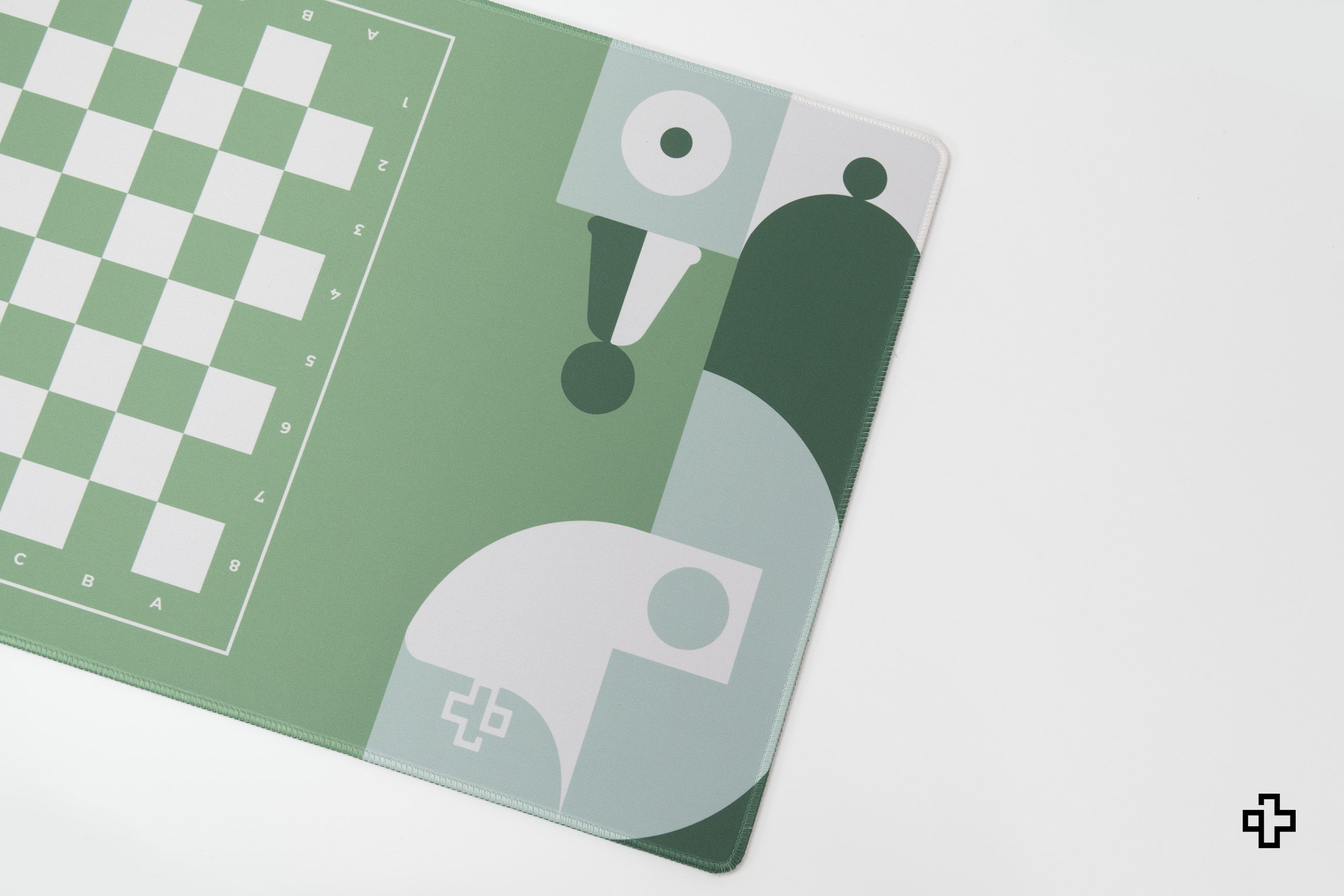 Deskmat Souris QwertyKey Échecs 4mm bords cousus