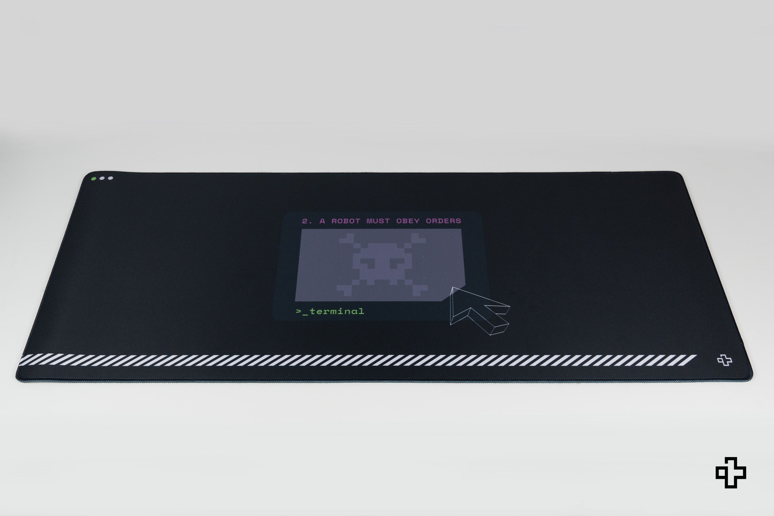 Deskmat Souris QwertyKey Terminal 4mm bords cousus