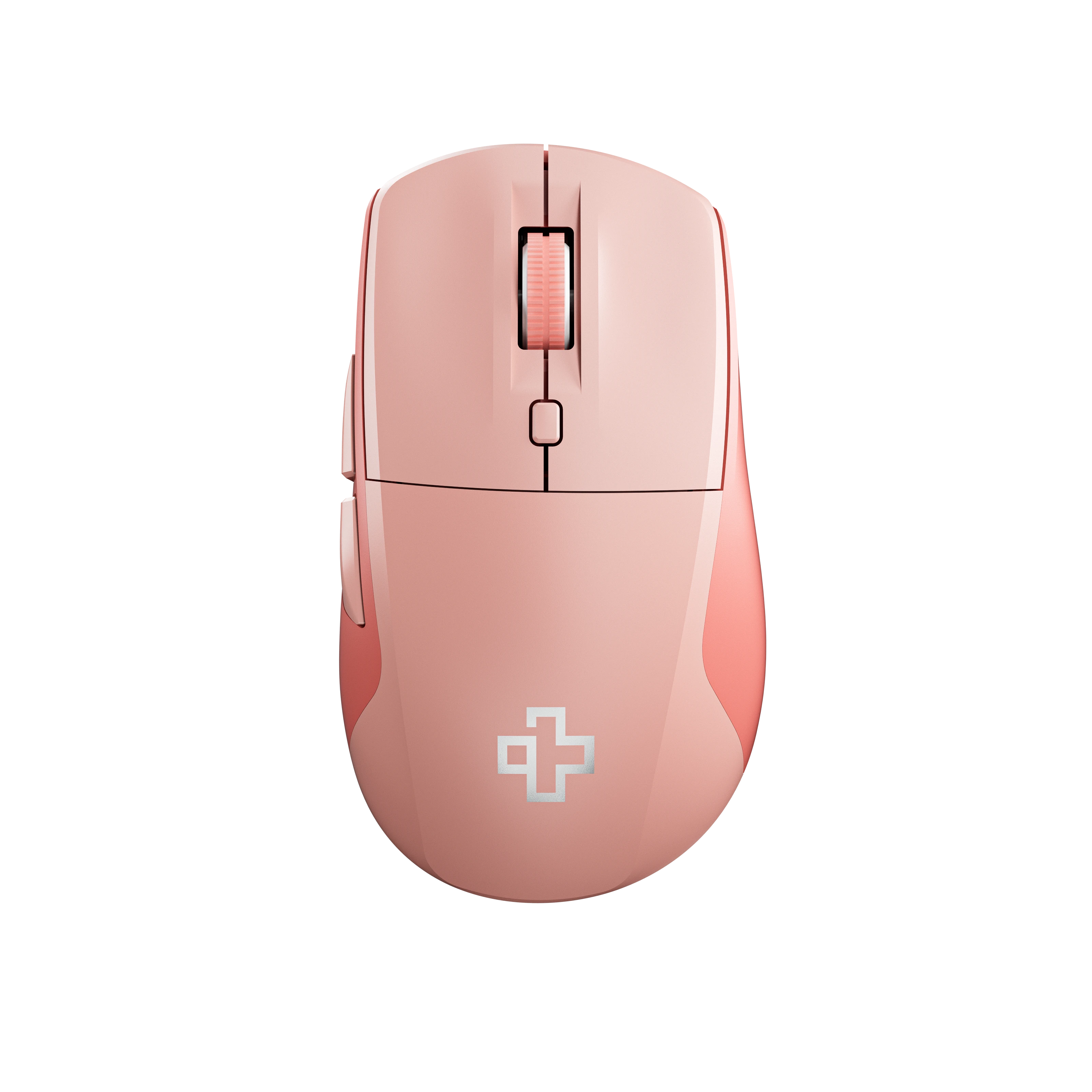 Souris QwertyKey Flow Office Bluetooth sans fil RVB Rose