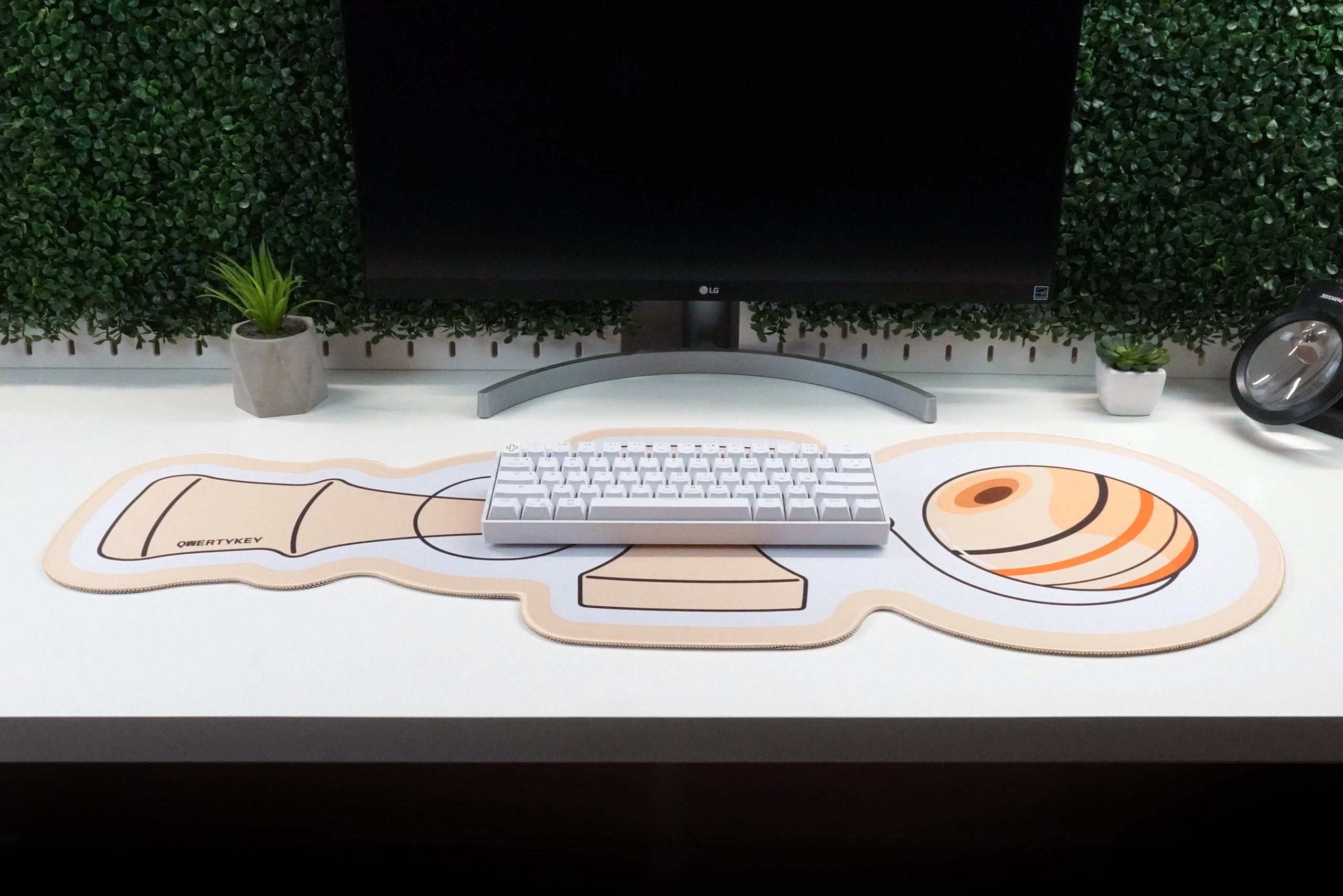 Deskmat Mousepad QwertyKey Kendama 4mm bordi cuciti