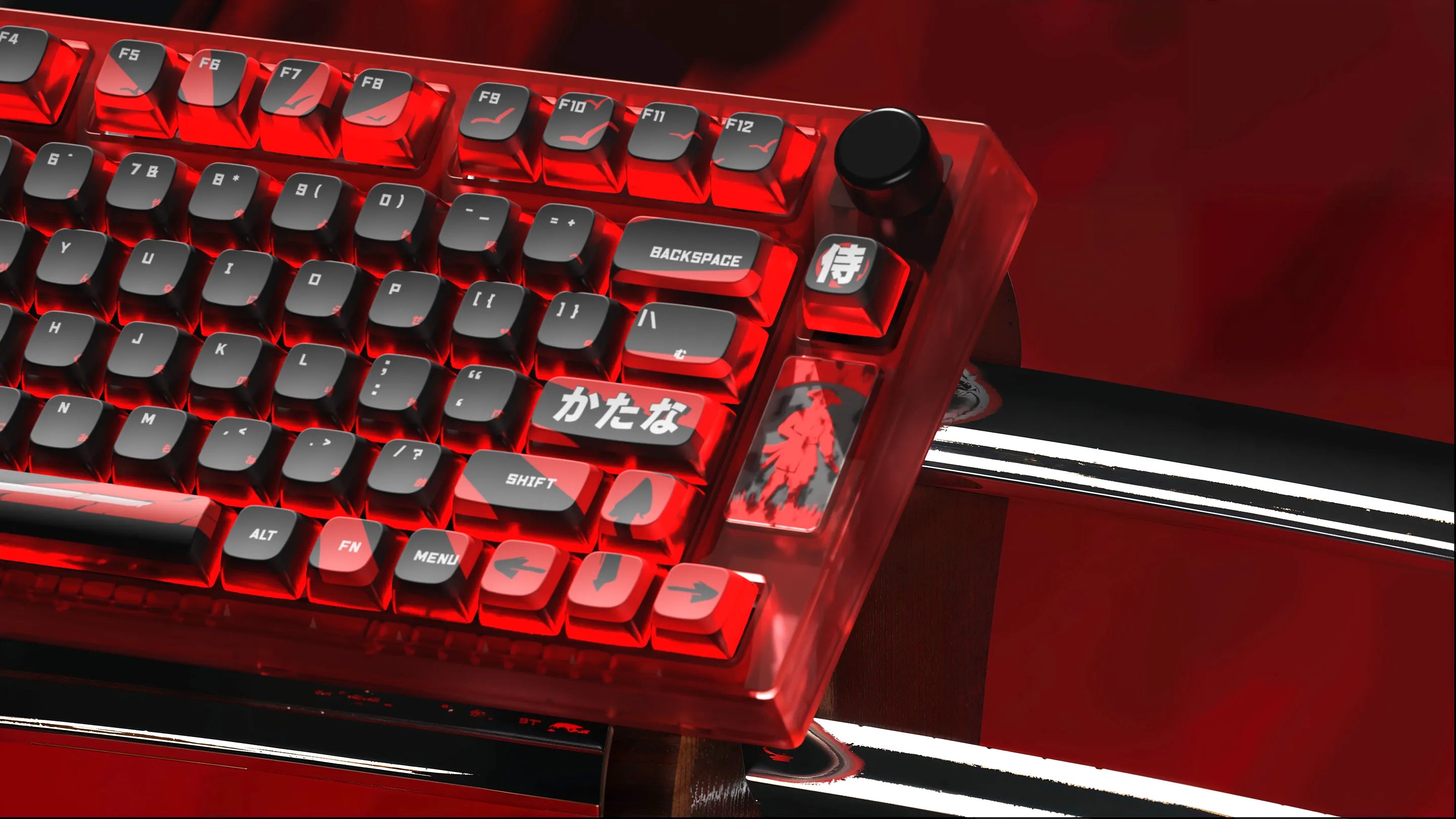 QwertyKey75 Samurai Bluetooth Безжичен Hotswap RGB VIA/QMK Gasket Монтирана Механична Игрална Клавиатура
