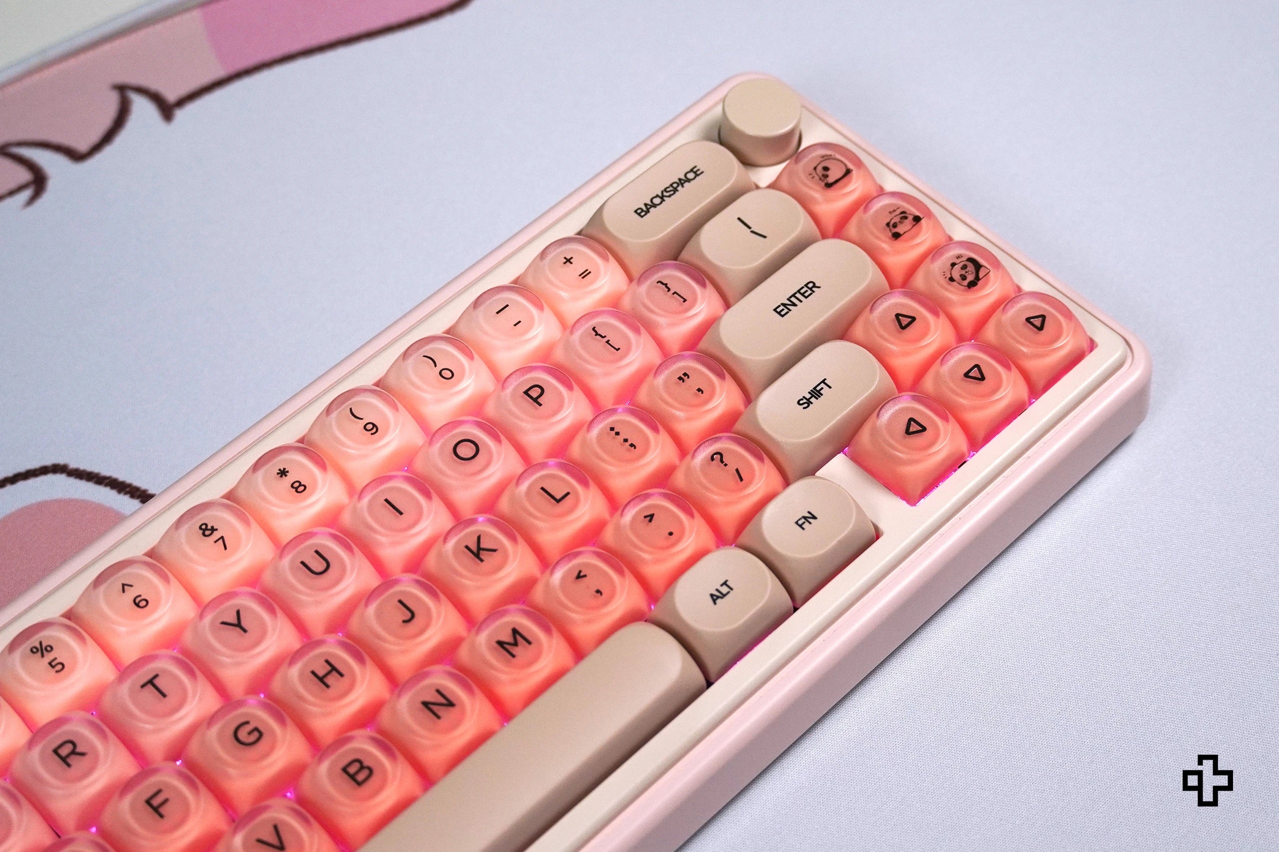 Set de sabor QwertyKey crema de melocotón perfil HOA