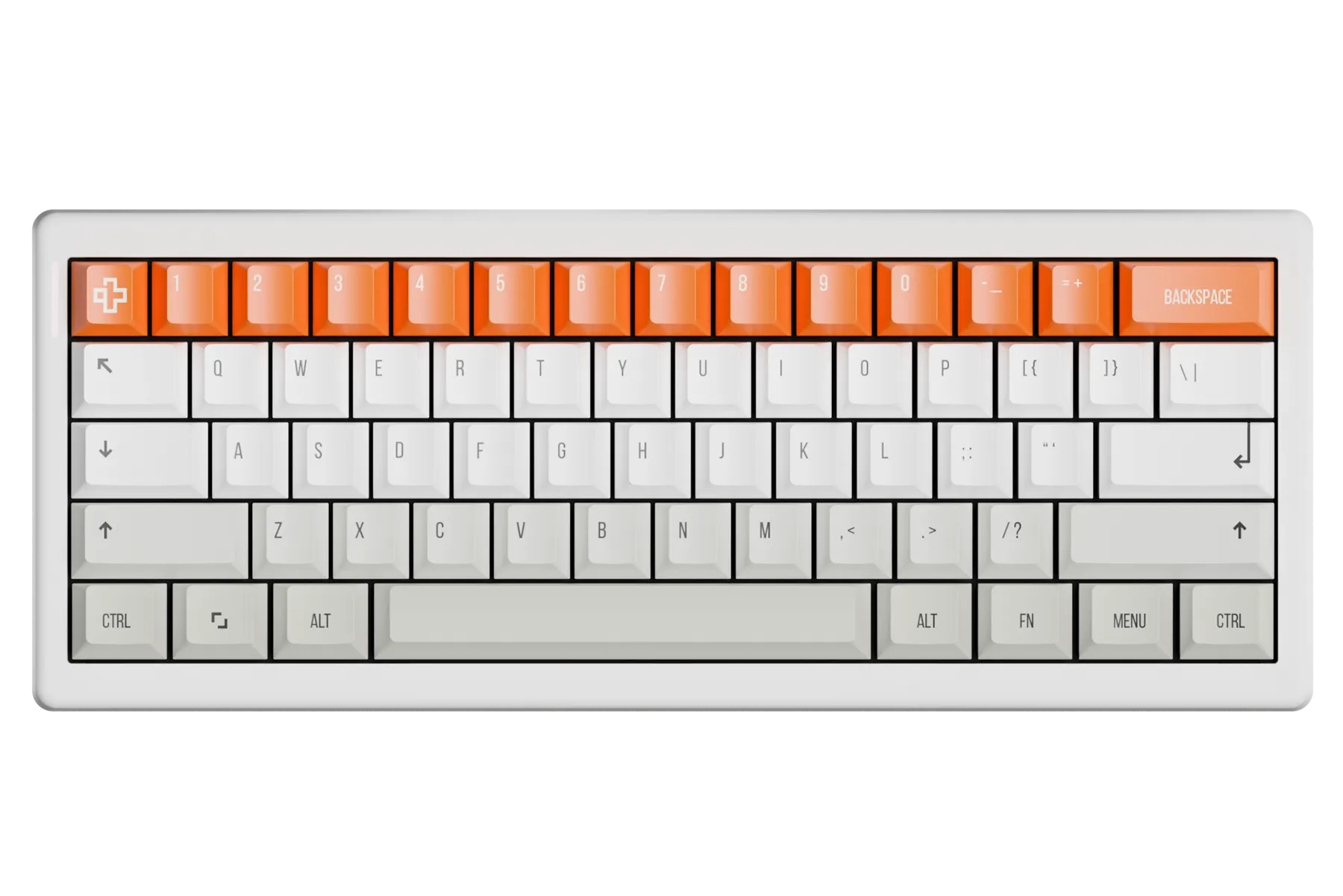 QwertyKey61 PRO Alba Hotswap RGB VIA Gasket Mounted Gaming Tastatur