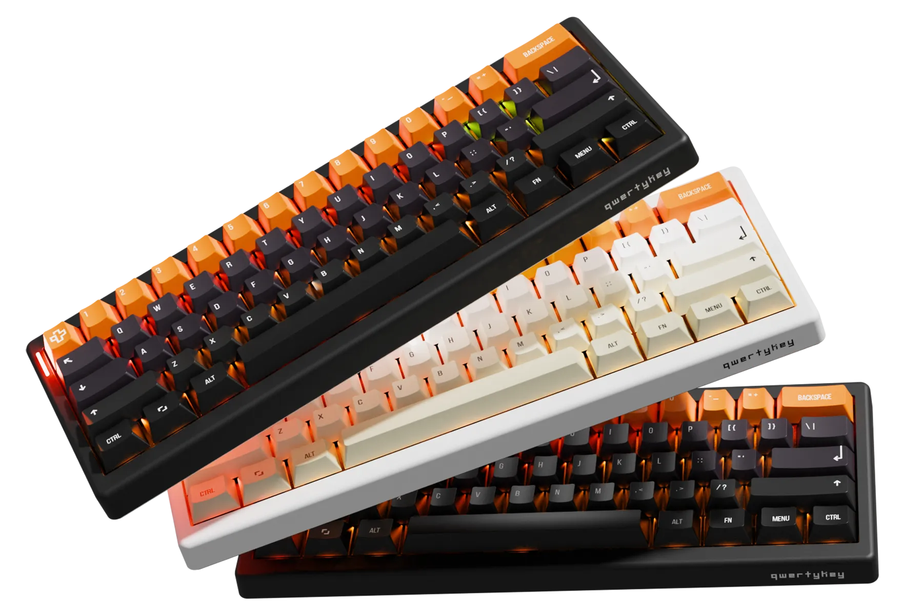 QwertyKey61 PRO Alba Hotswap RGB VIA Gasket Mounted Gaming Tastatur