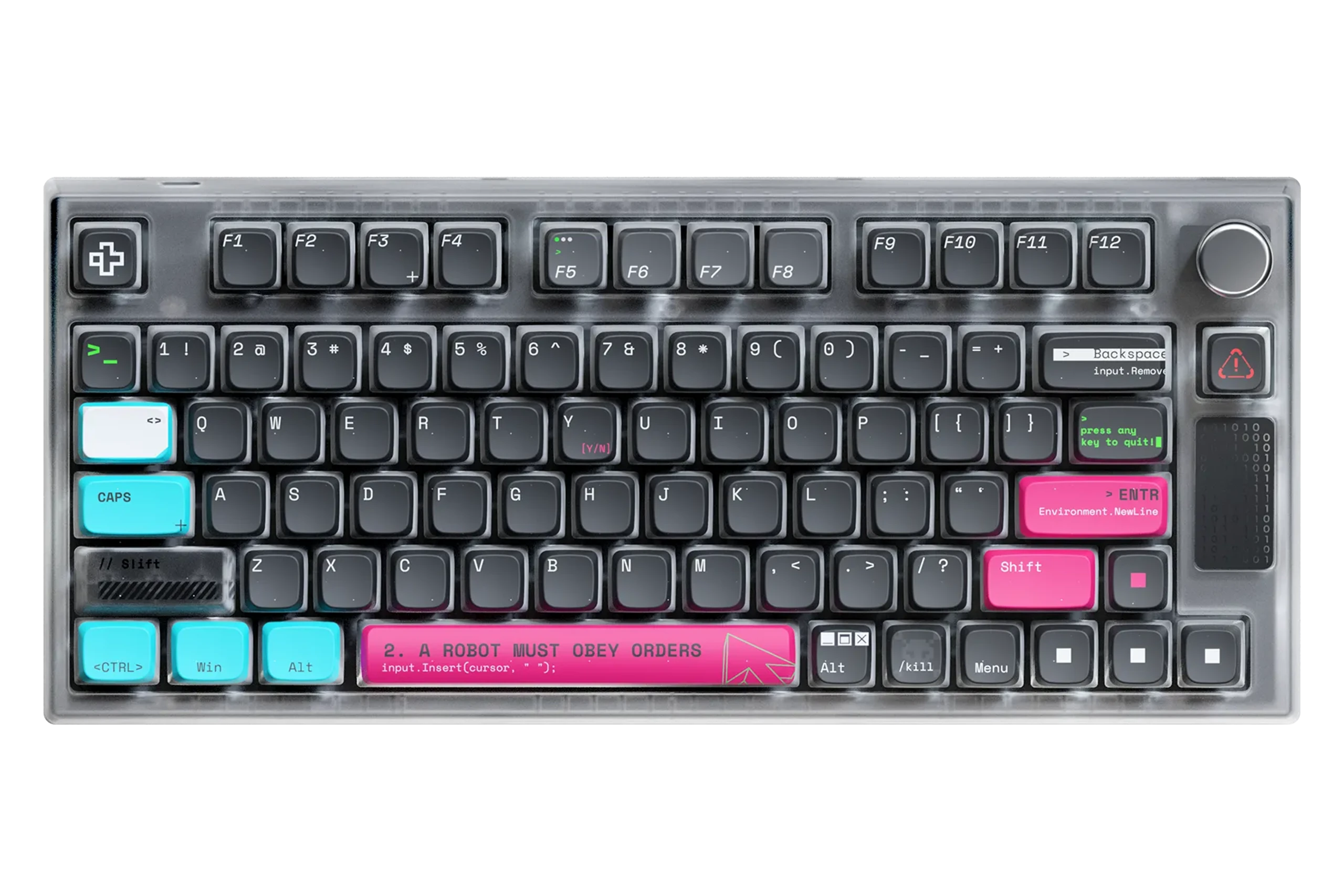 QwertyKey75 Terminal Bluetooth Безжичен Hotswap RGB VIA/QMK Gasket Монтирана Механична Игрална Клавиатура