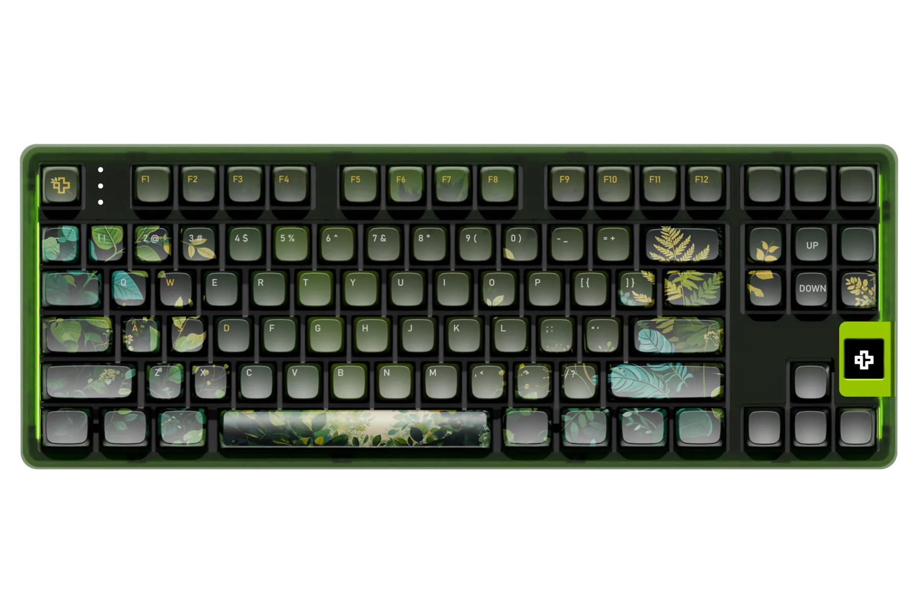 QwertyKey80 Leaf Bluetooth Draadloze Hotswap RGB QMK/VIA Gasket Gemonteerde Mechanische Gaming Toetsenbord met Scherm