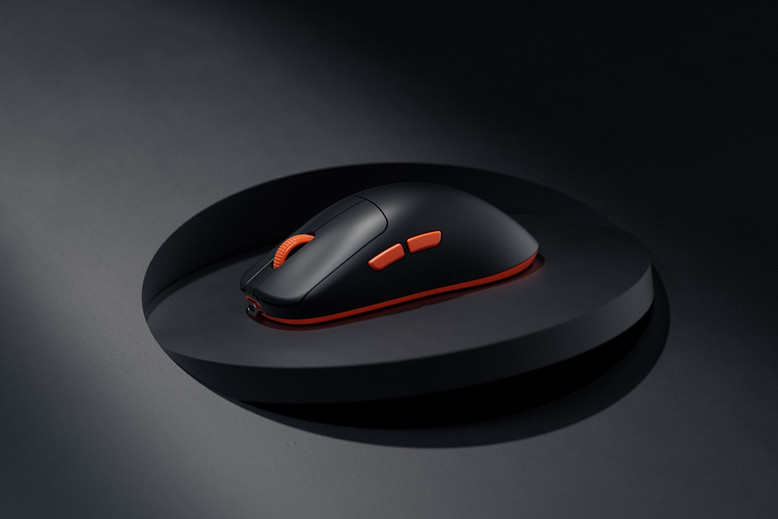 Souris Gaming QwertyKey Falcon Noir 8K, 30.000 DPI, Bluetooth Sans Fil Trio Mode, Pixart 3950