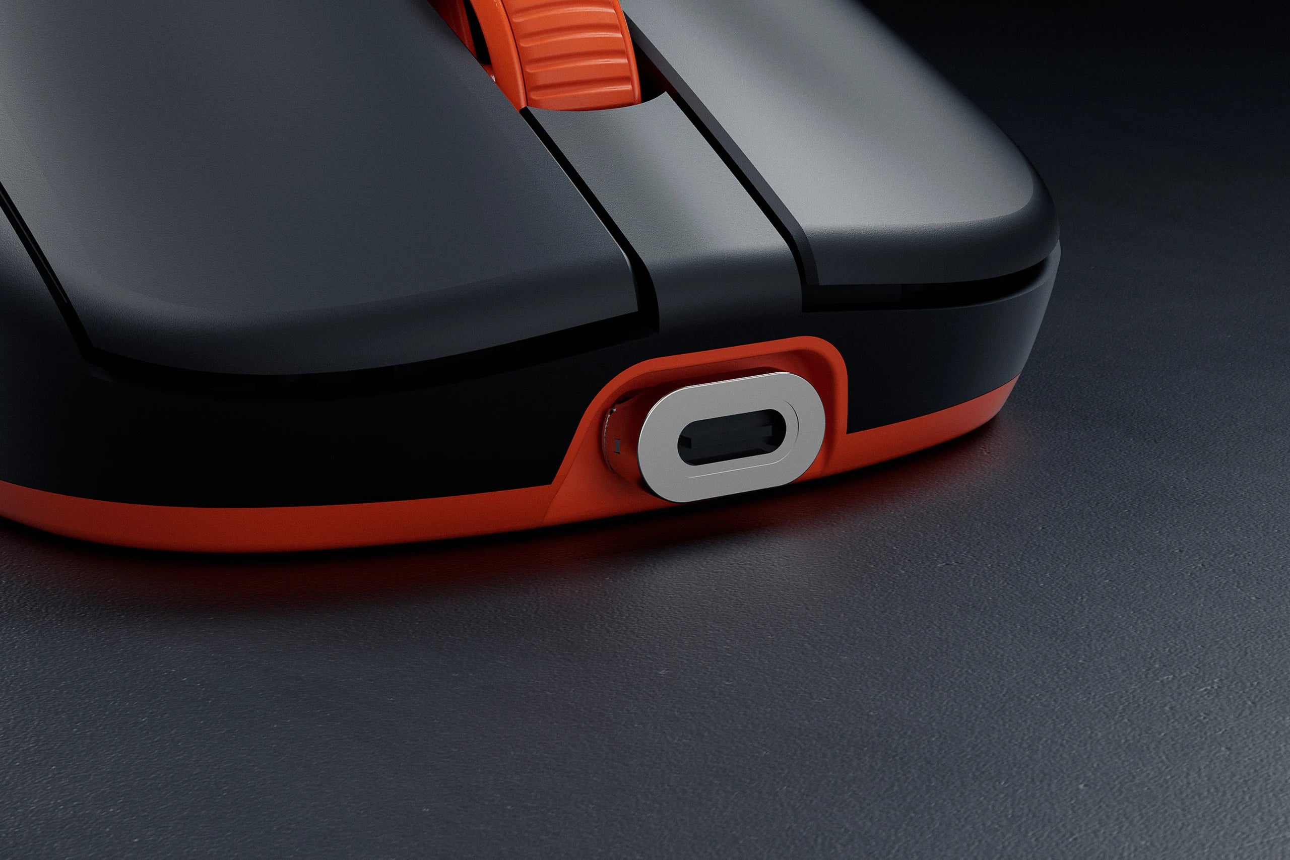 Souris Gaming QwertyKey Falcon Noir 8K, 30.000 DPI, Bluetooth Sans Fil Trio Mode, Pixart 3950