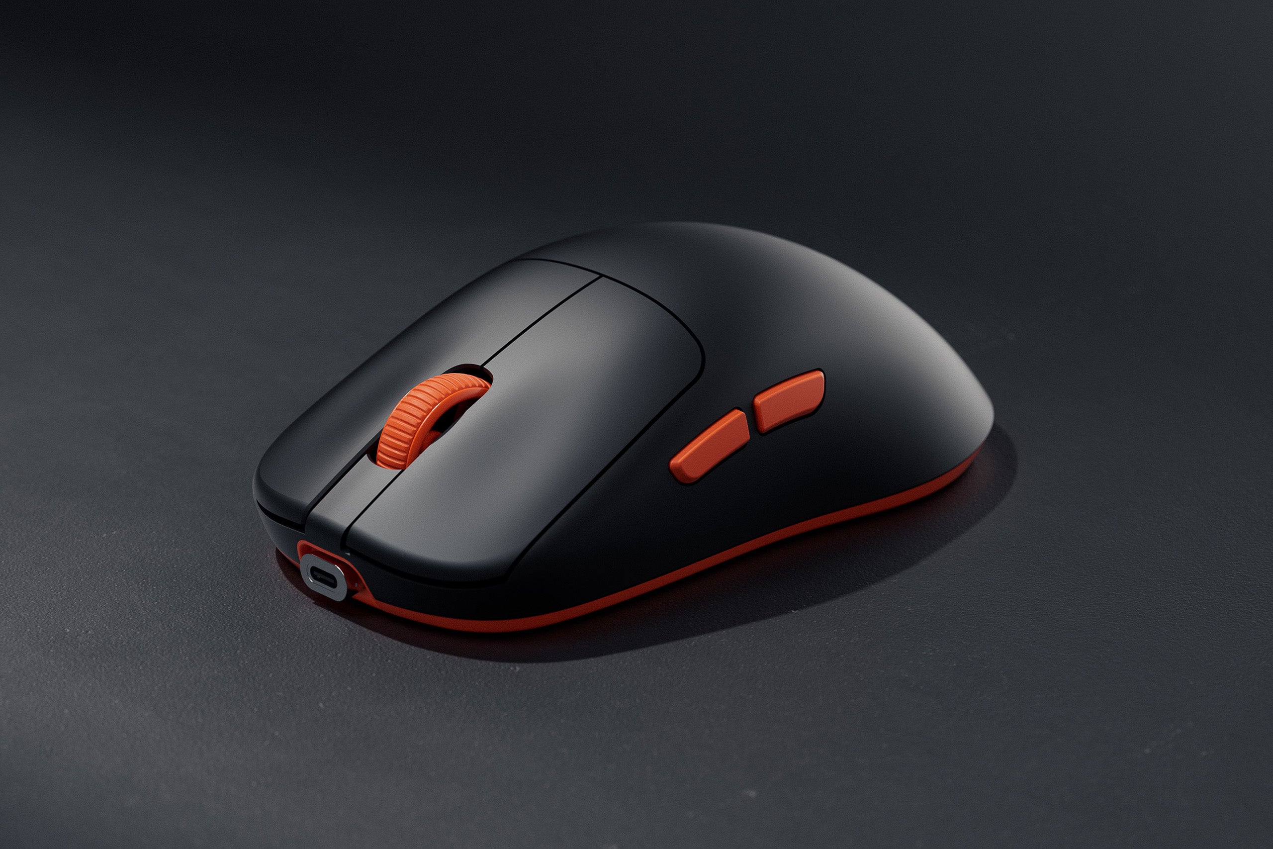 Souris Gaming QwertyKey Falcon Noir 8K, 30.000 DPI, Bluetooth Sans Fil Trio Mode, Pixart 3950