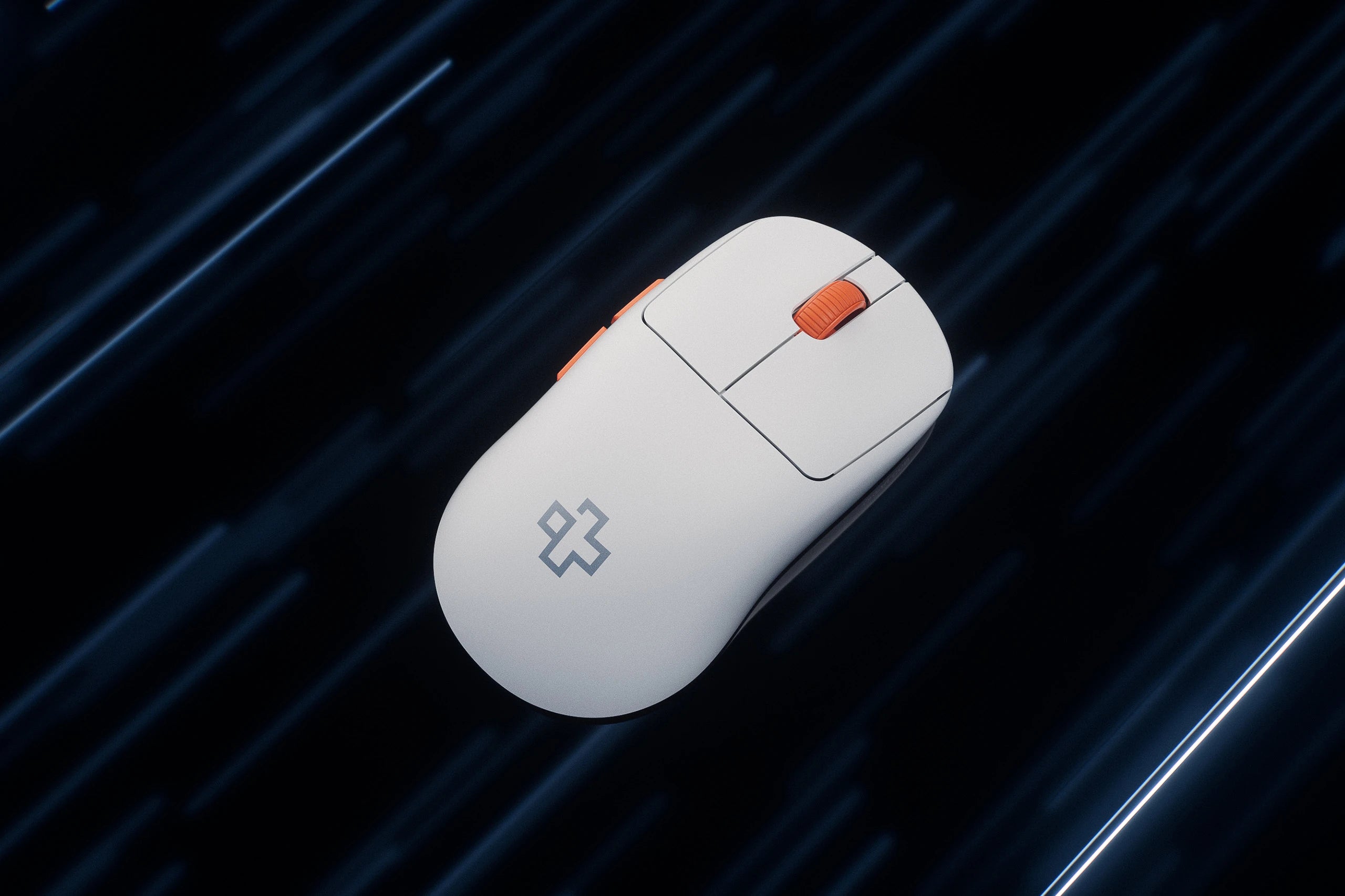 Souris Gaming QwertyKey Falcon Alb 8K, 30.000 DPI, Bluetooth Sans Fil Trio Mode, Pixart 3950