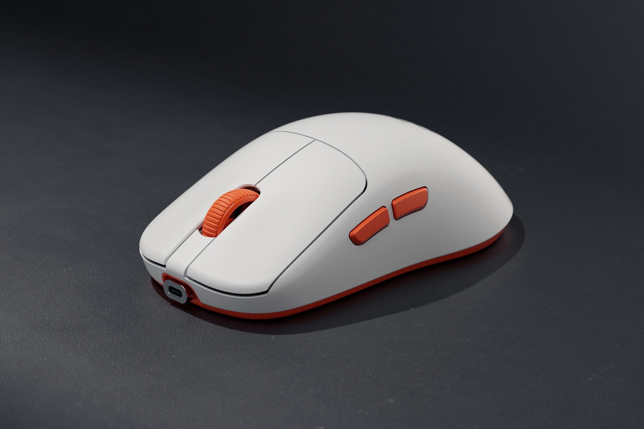 Souris Gaming QwertyKey Falcon Alb 8K, 30.000 DPI, Bluetooth Sans Fil Trio Mode, Pixart 3950