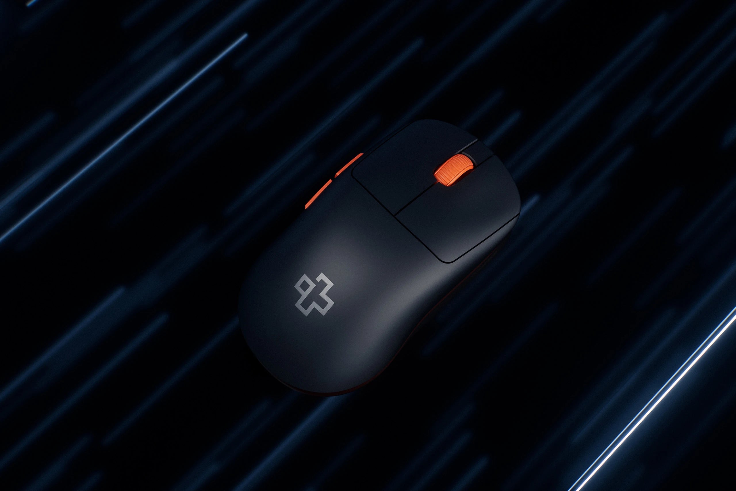 Souris Gaming QwertyKey Falcon Noir 8K, 30.000 DPI, Bluetooth Sans Fil Trio Mode, Pixart 3950