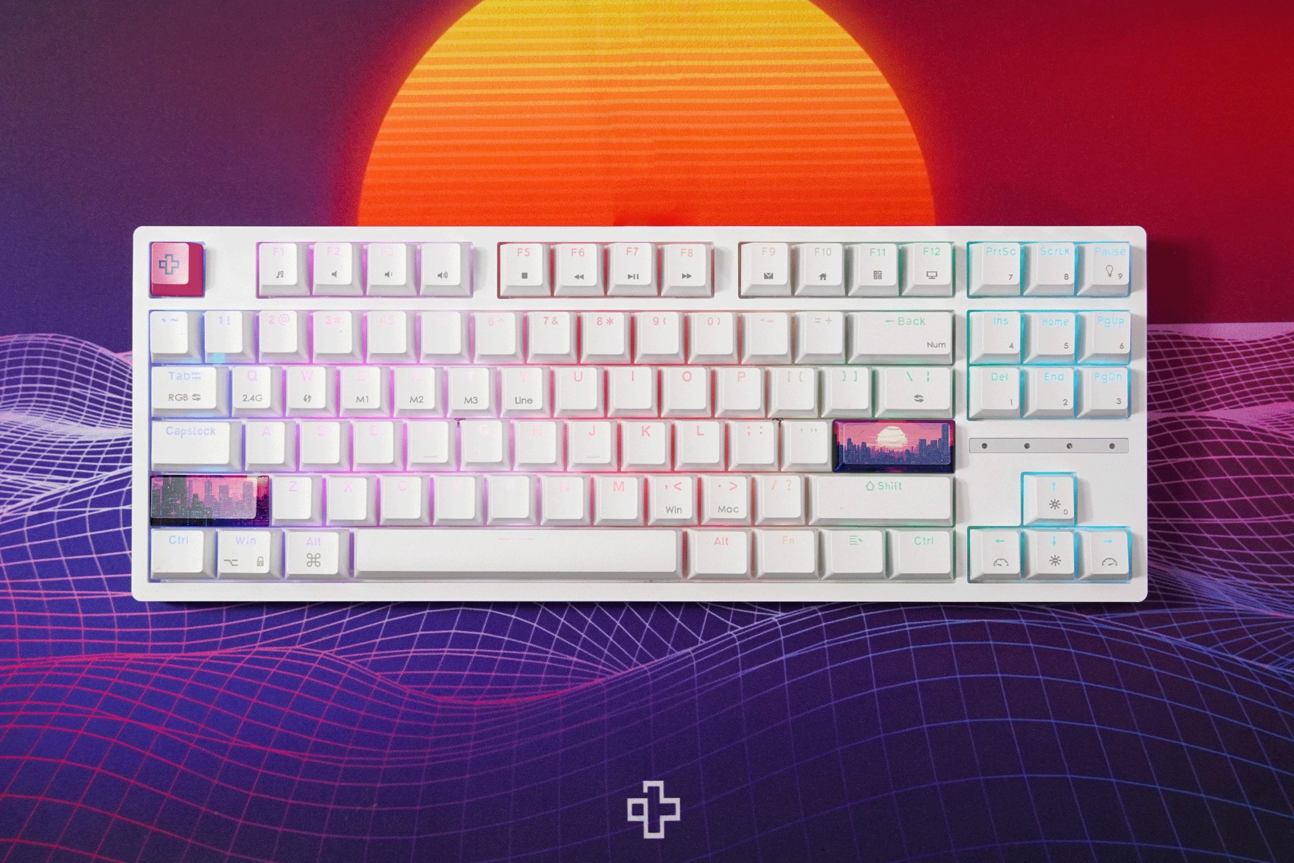 QwertyKey H87 Alba Bluetooth Bezprzewodowa Hotswap RGB Klawiatura Mechaniczna Gaming