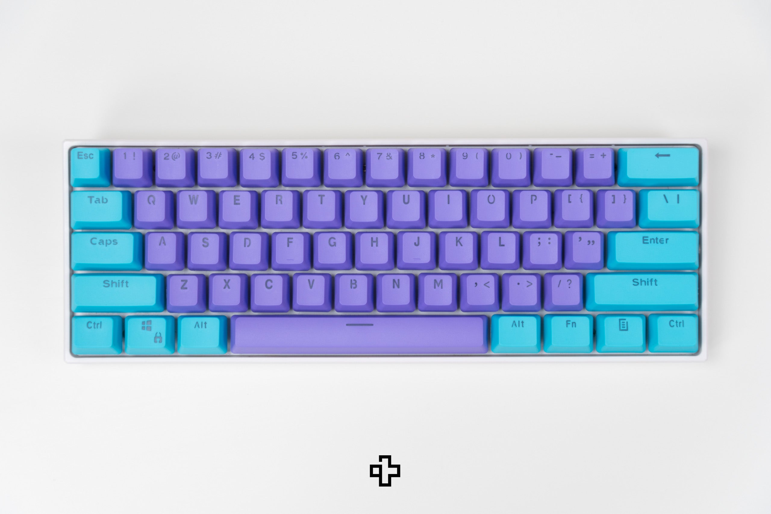 Set Taste QWERTY Liliac-Ocean Translucido Perfil OEM Material PBT – doble inyección