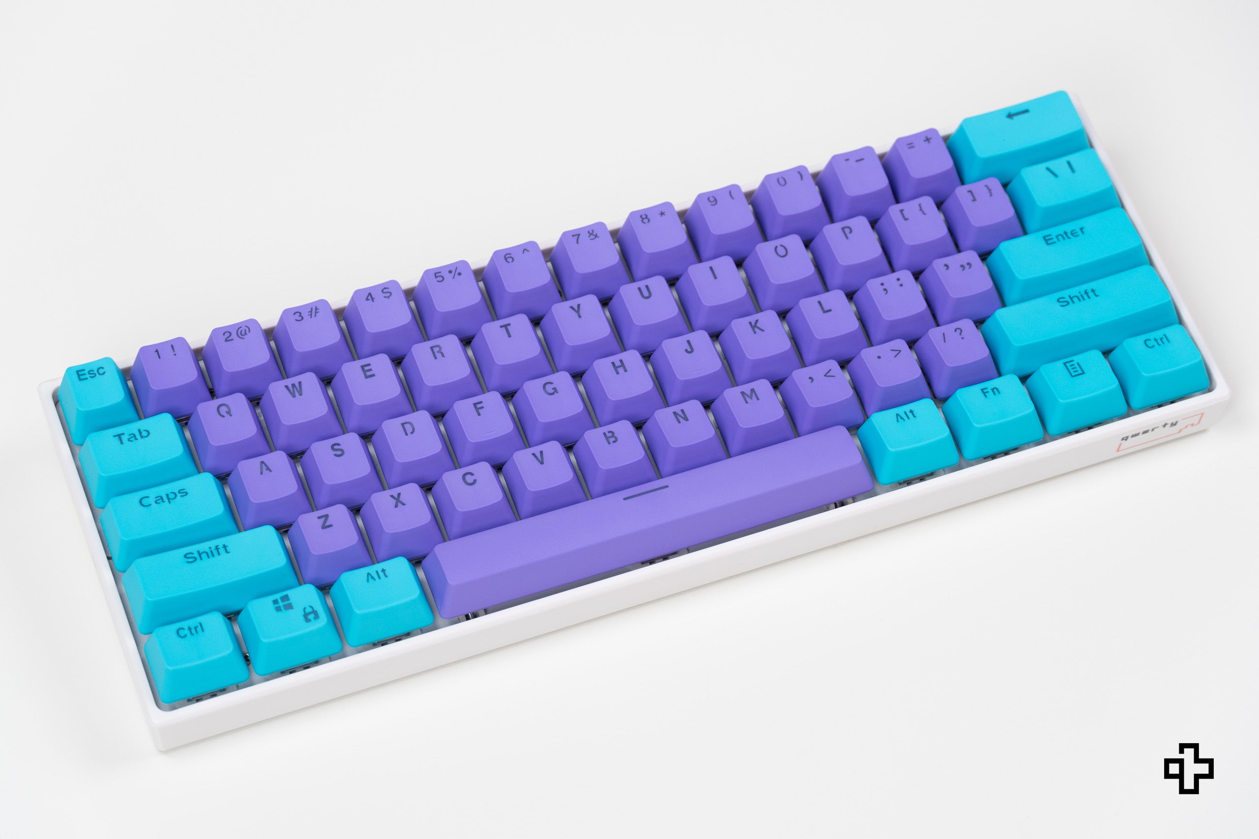 Set Taste QWERTY Liliac-Ocean Translucido Perfil OEM Material PBT – doble inyección
