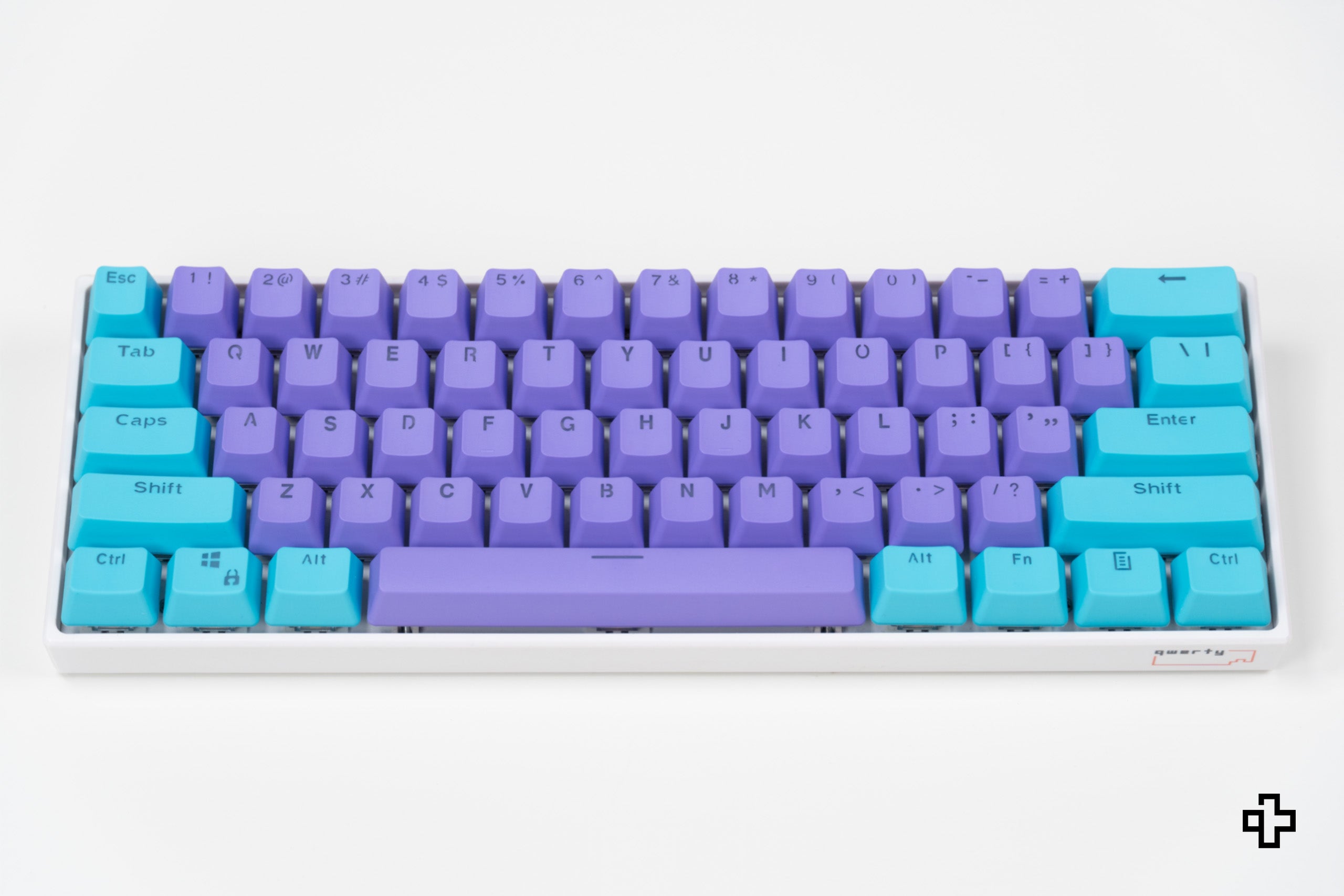 Set Taste QWERTY Liliac-Ocean Translucido Perfil OEM Material PBT – doble inyección