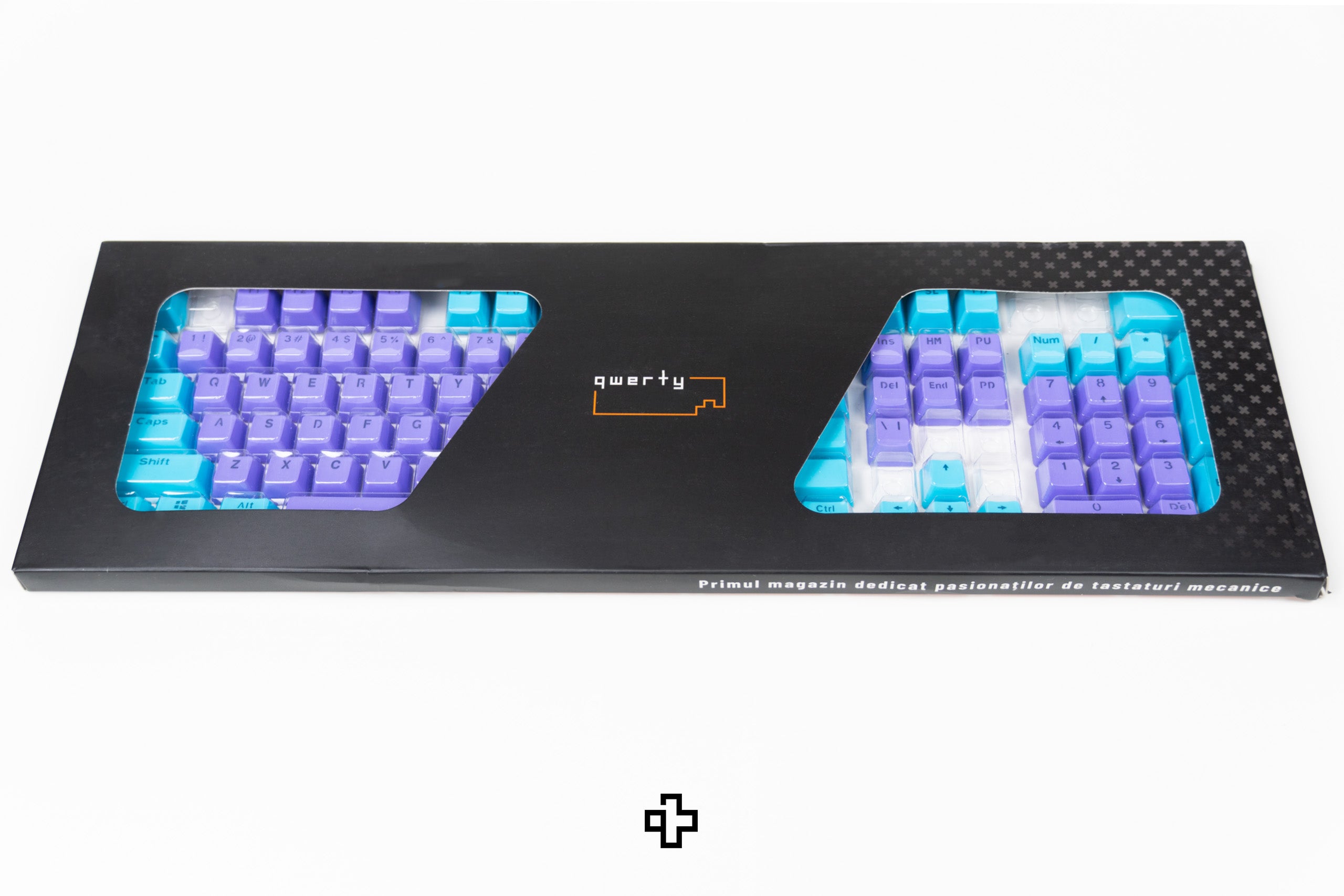 Set Taste QWERTY Liliac-Ocean Translucido Perfil OEM Material PBT – doble inyección