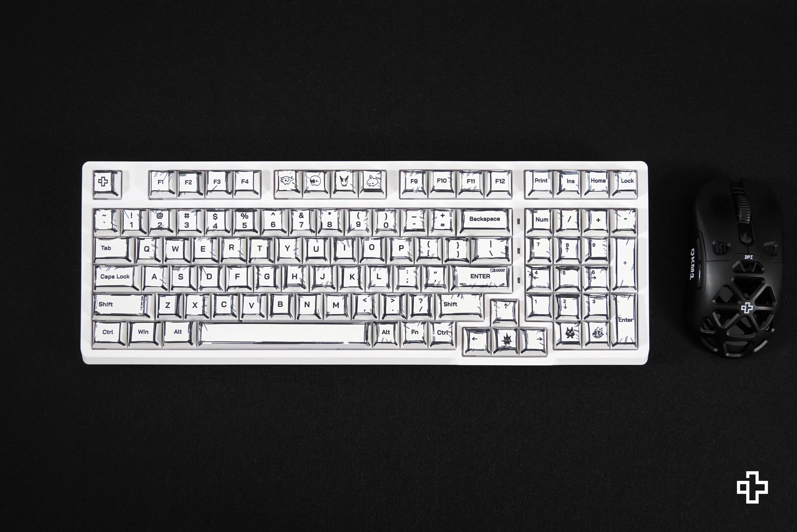 Définir le goût QwertyKey Manga Profil Cerise Matériau PBT