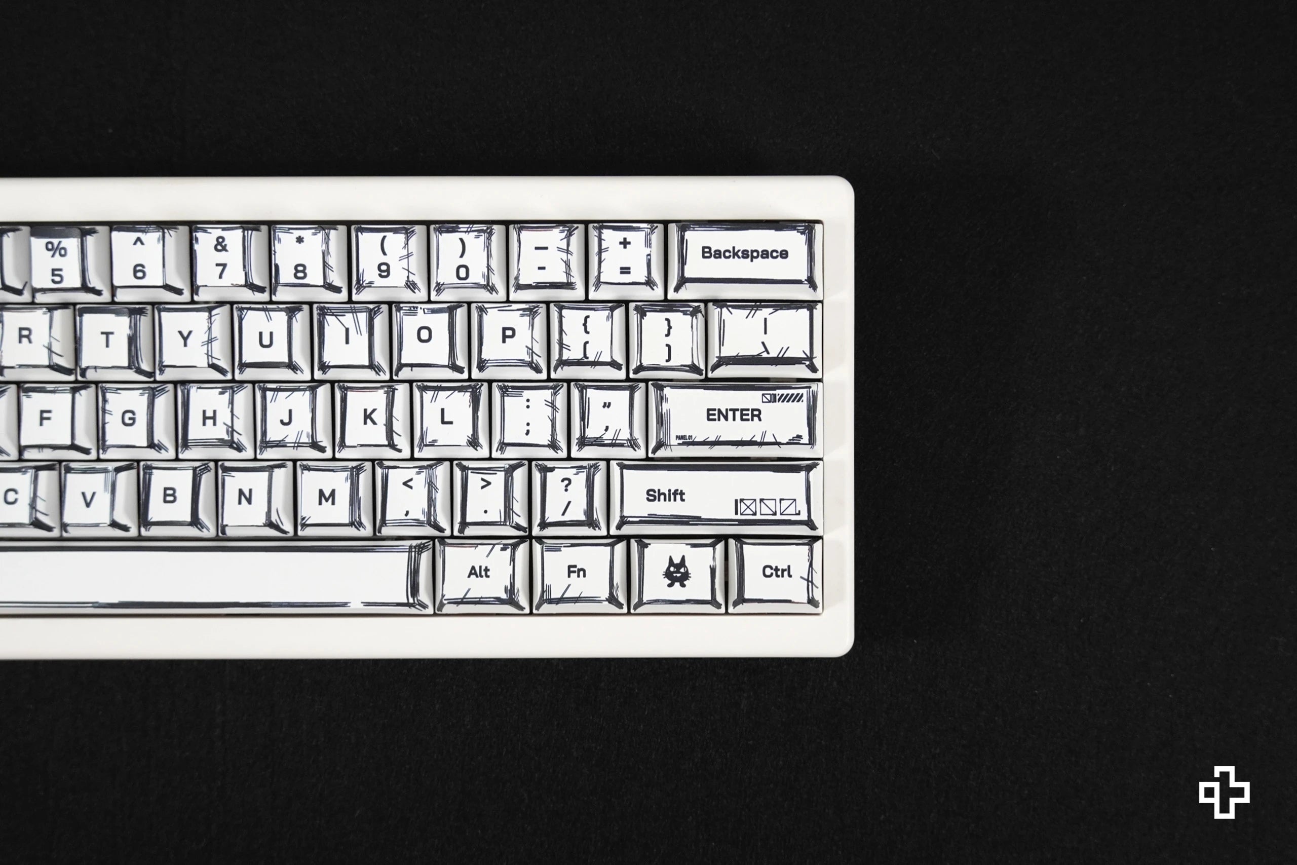 Définir le goût QwertyKey Manga Profil Cerise Matériau PBT