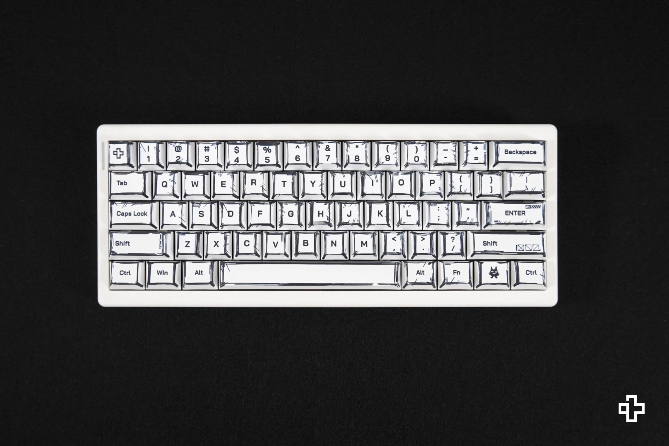 Définir le goût QwertyKey Manga Profil Cerise Matériau PBT