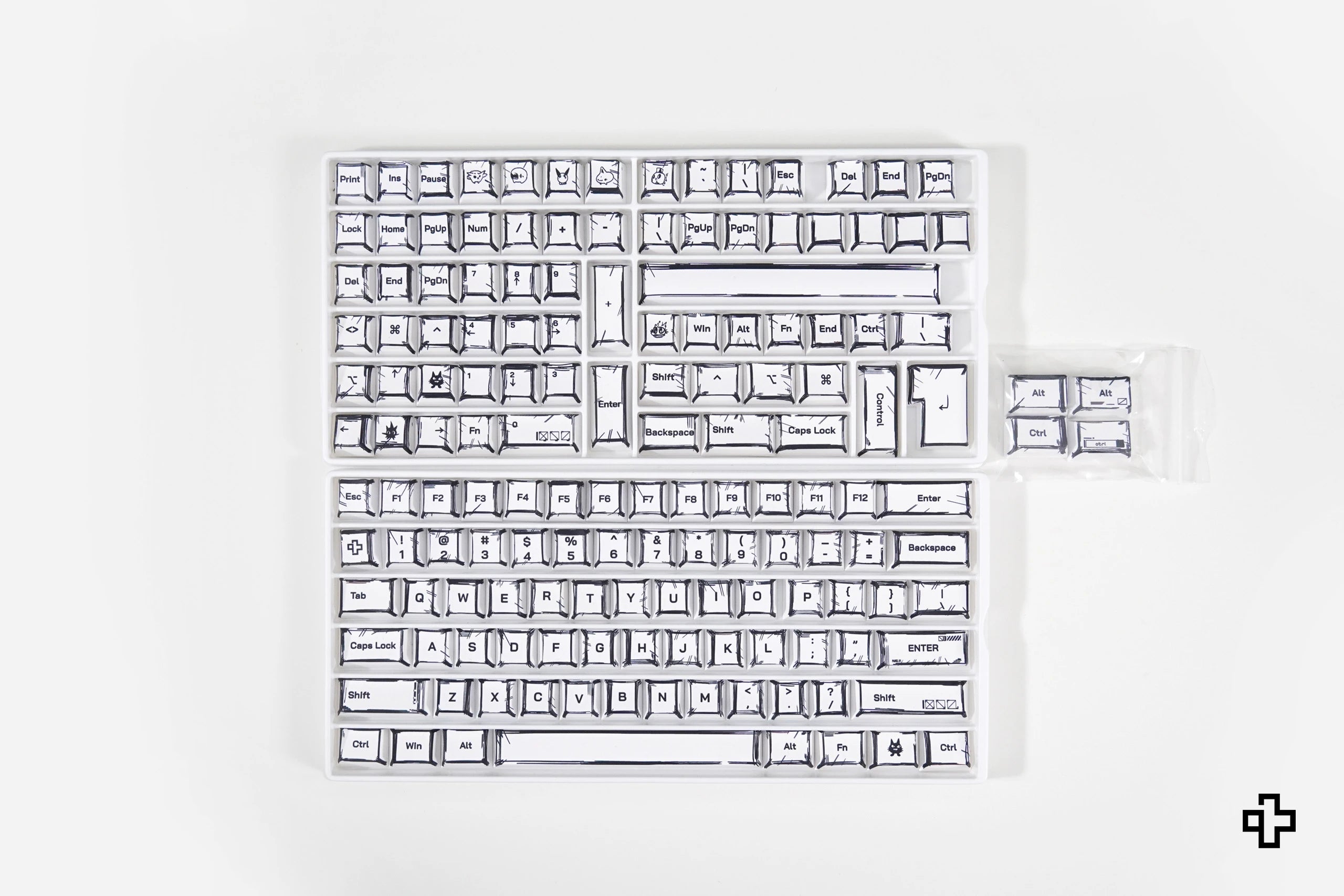 Définir le goût QwertyKey Manga Profil Cerise Matériau PBT