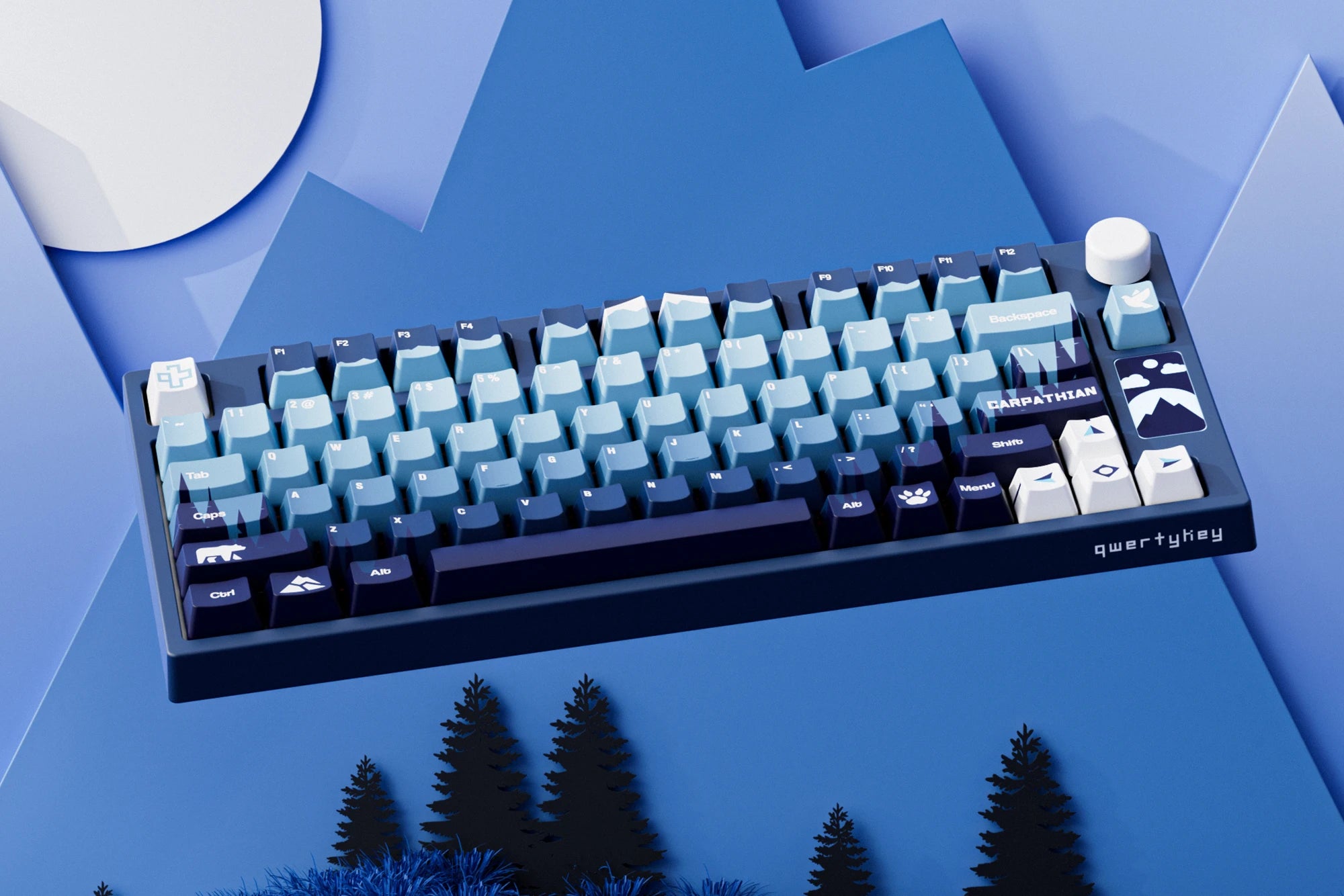 QwertyKey75 Carpathian Bluetooth Wireless Hotswap RGB VIA/QMK Gasket Mounted Механична Игрална Клавиатура