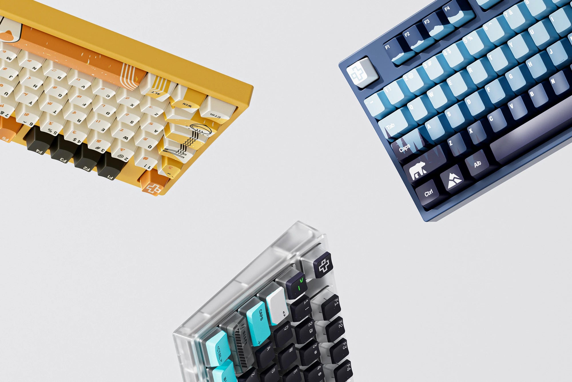 QwertyKey75 Ramen Bluetooth Безжична Hotswap RGB Gasket Mounted Механична Игрална Клавиатура