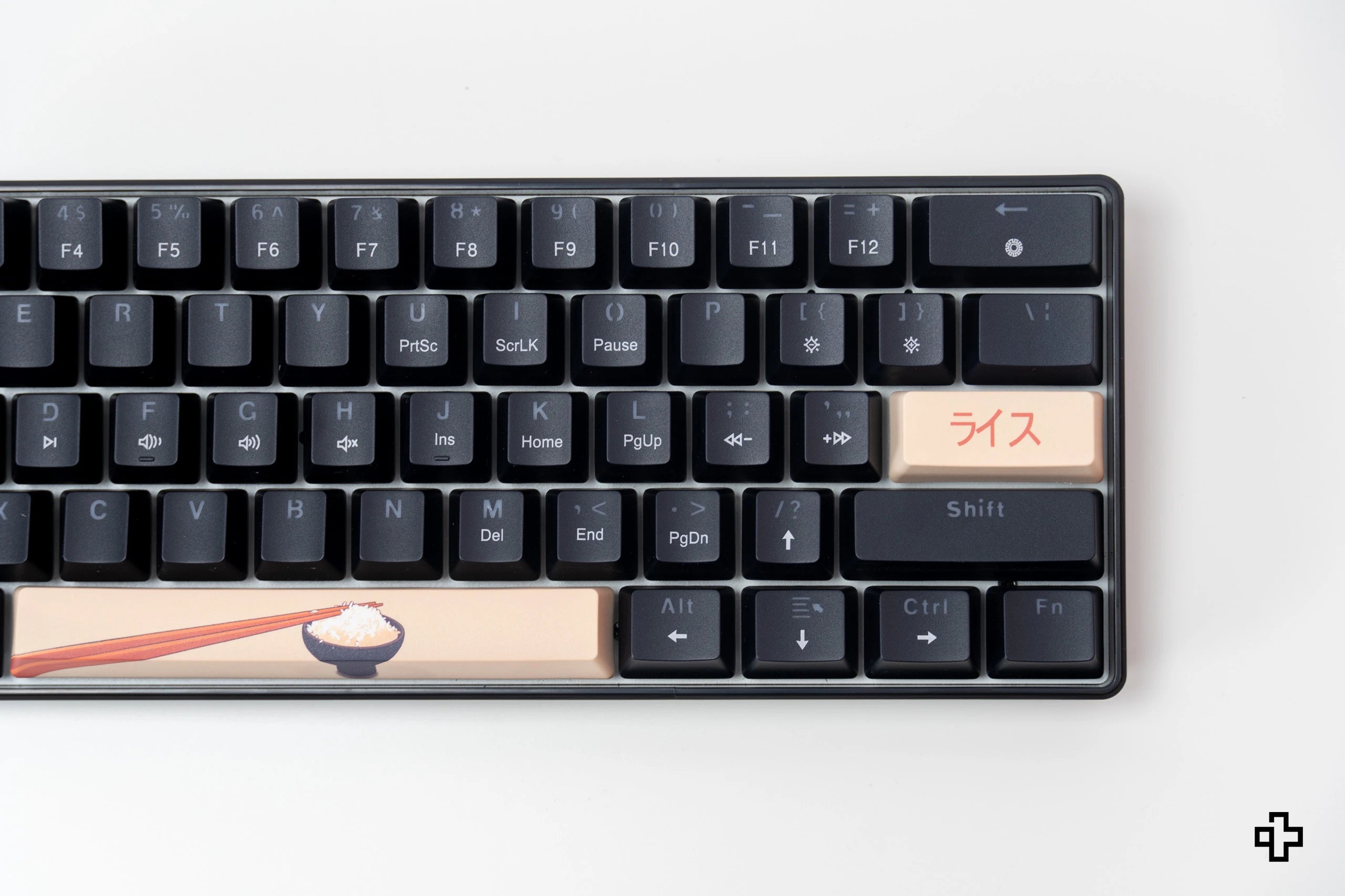 QwertyKey Rice V3 Neagra Hotswap RGB Software Mechanische Gaming-Tastatur