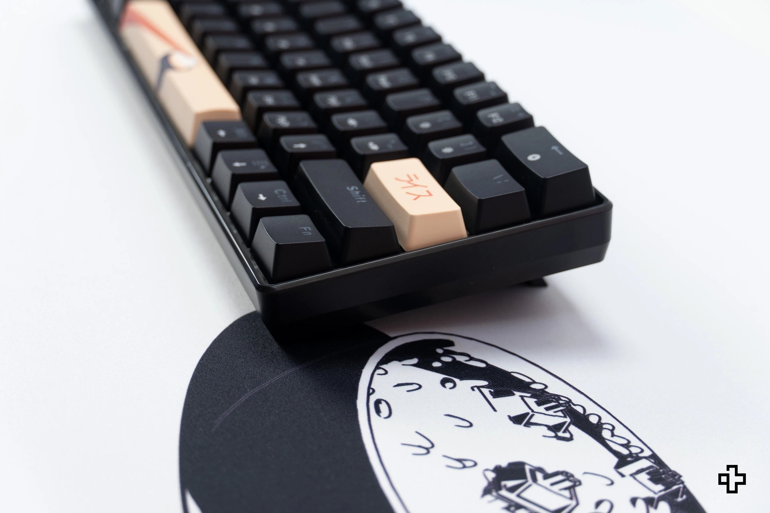 QwertyKey Rice V3 Neagra Hotswap RGB Software Mechanische Gaming-Tastatur