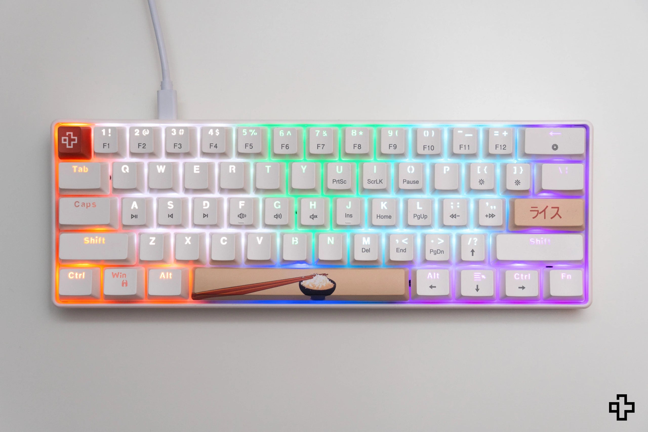 QwertyKey Rice V3 Alba Hotswap RGB Software Mechanische Gaming Tastatur