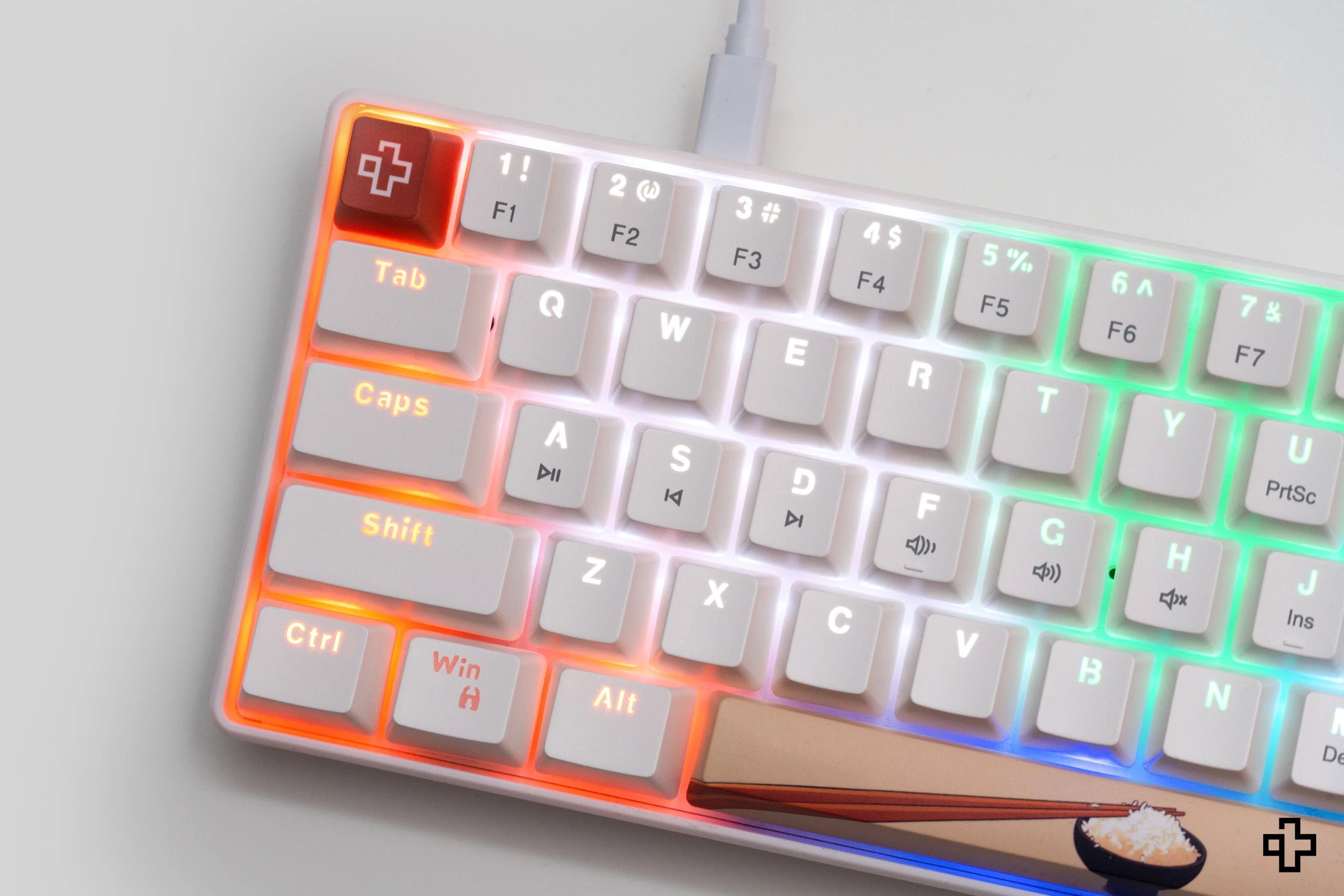 QwertyKey Rice V3 Alba Hotswap RGB Software Mechanische Gaming Tastatur