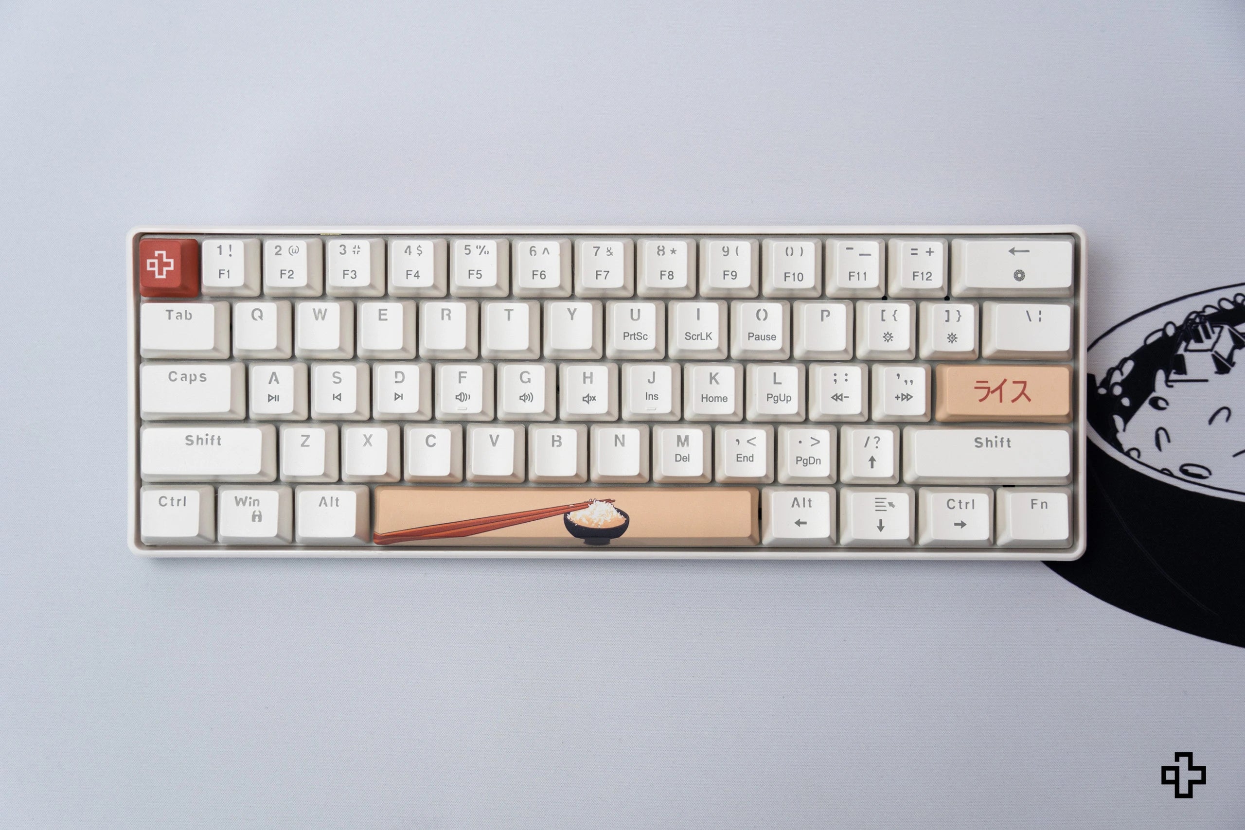 QwertyKey Rice V3 Alba Hotswap RGB Software Mechanische Gaming Tastatur