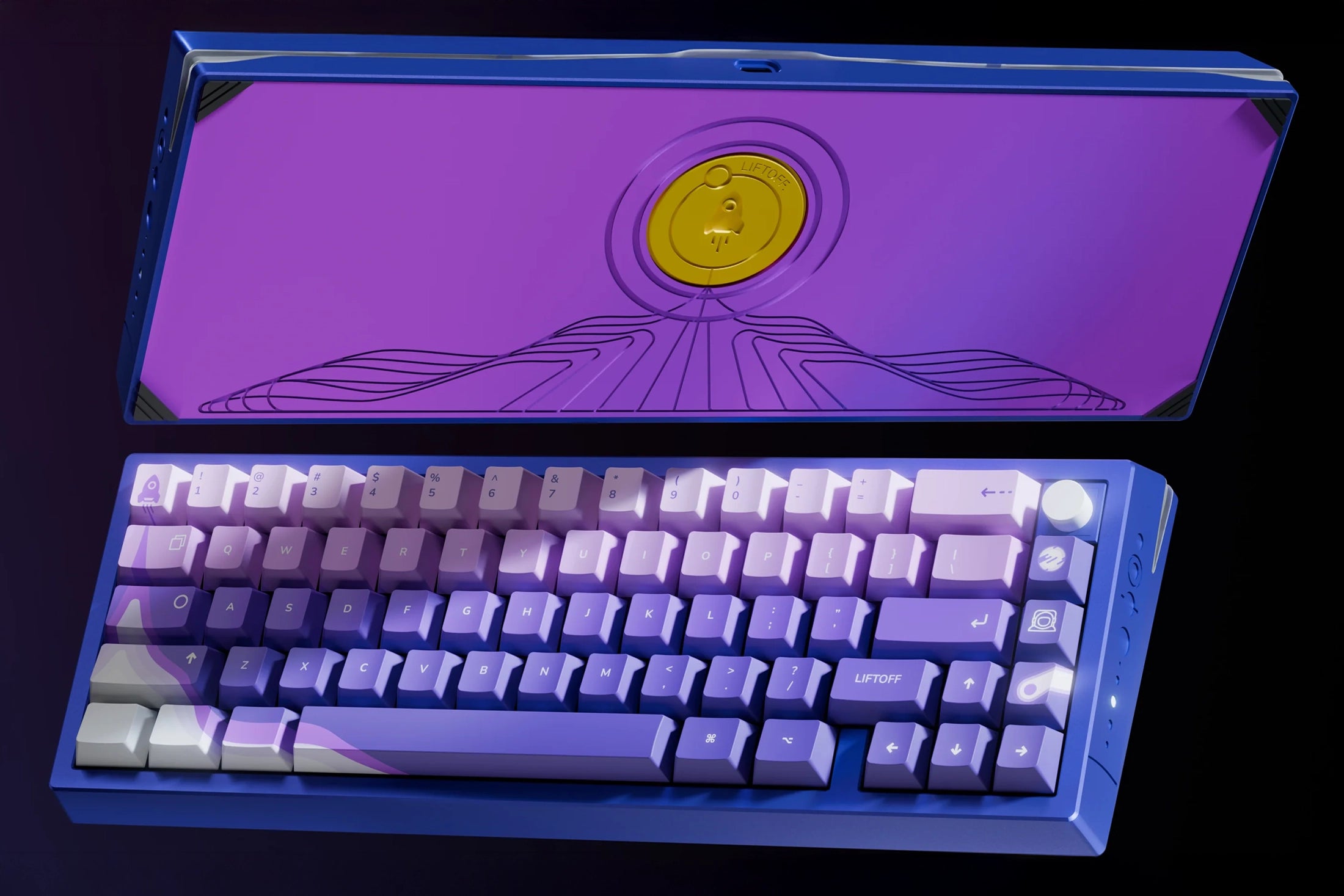 QwertyKey x Meletrix Zoom65 V3 Liftoff, клавиатура от алуминий по поръчка, Bluetooth, безжична, QMK/VIA, пълен RGB