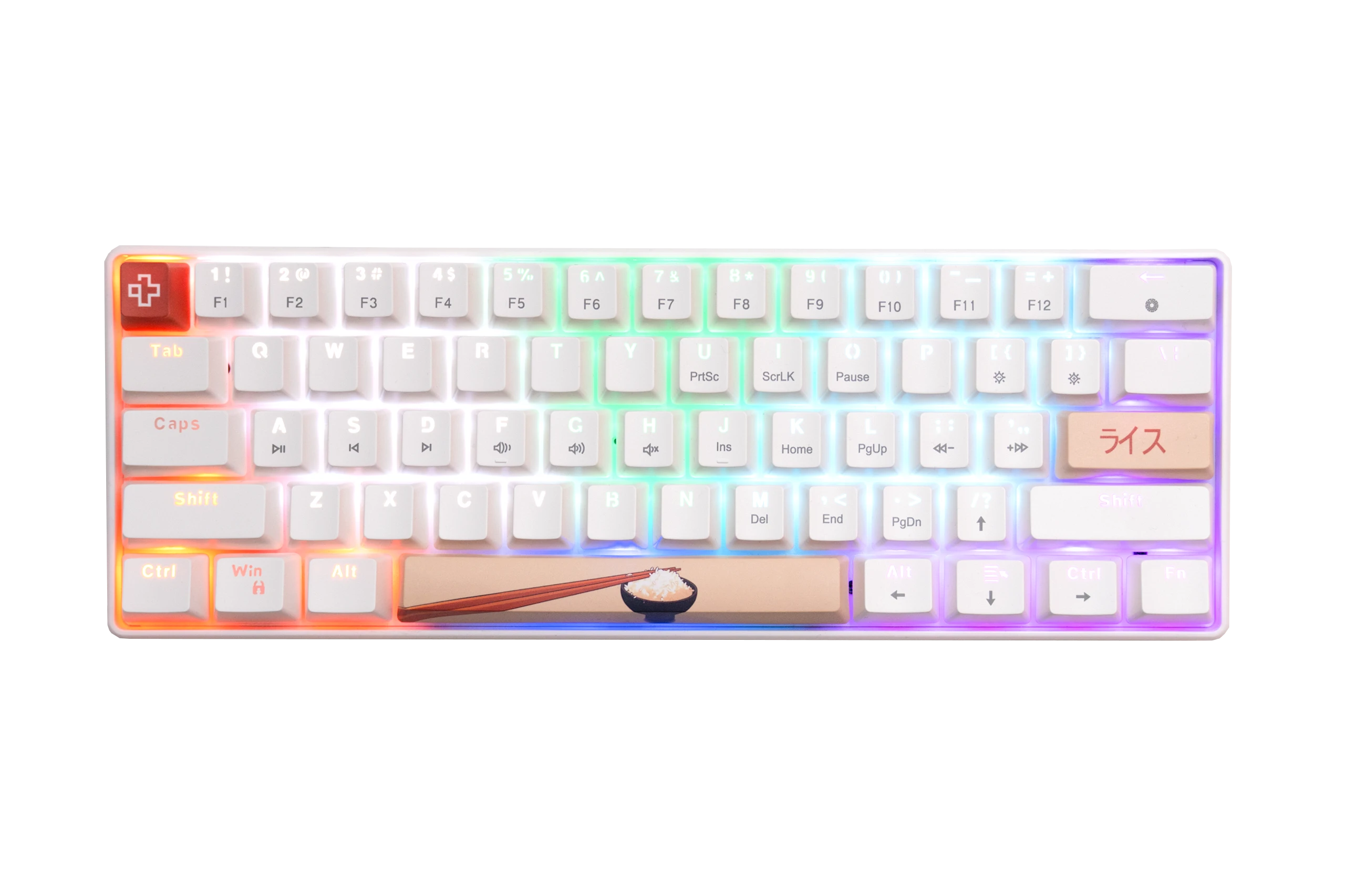 QwertyKey Rice V3 Alba Hotswap RGB Software Mechanische Gaming Tastatur