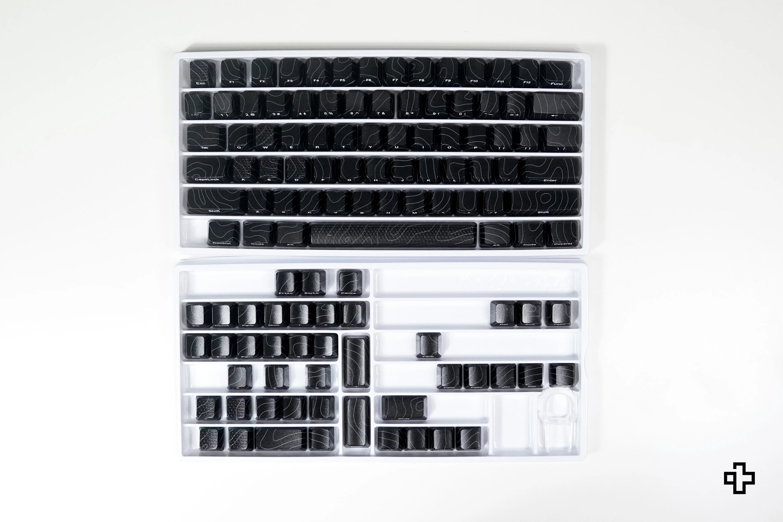 Set Taste Topographic QwertyKey Technologie IMD Negre
