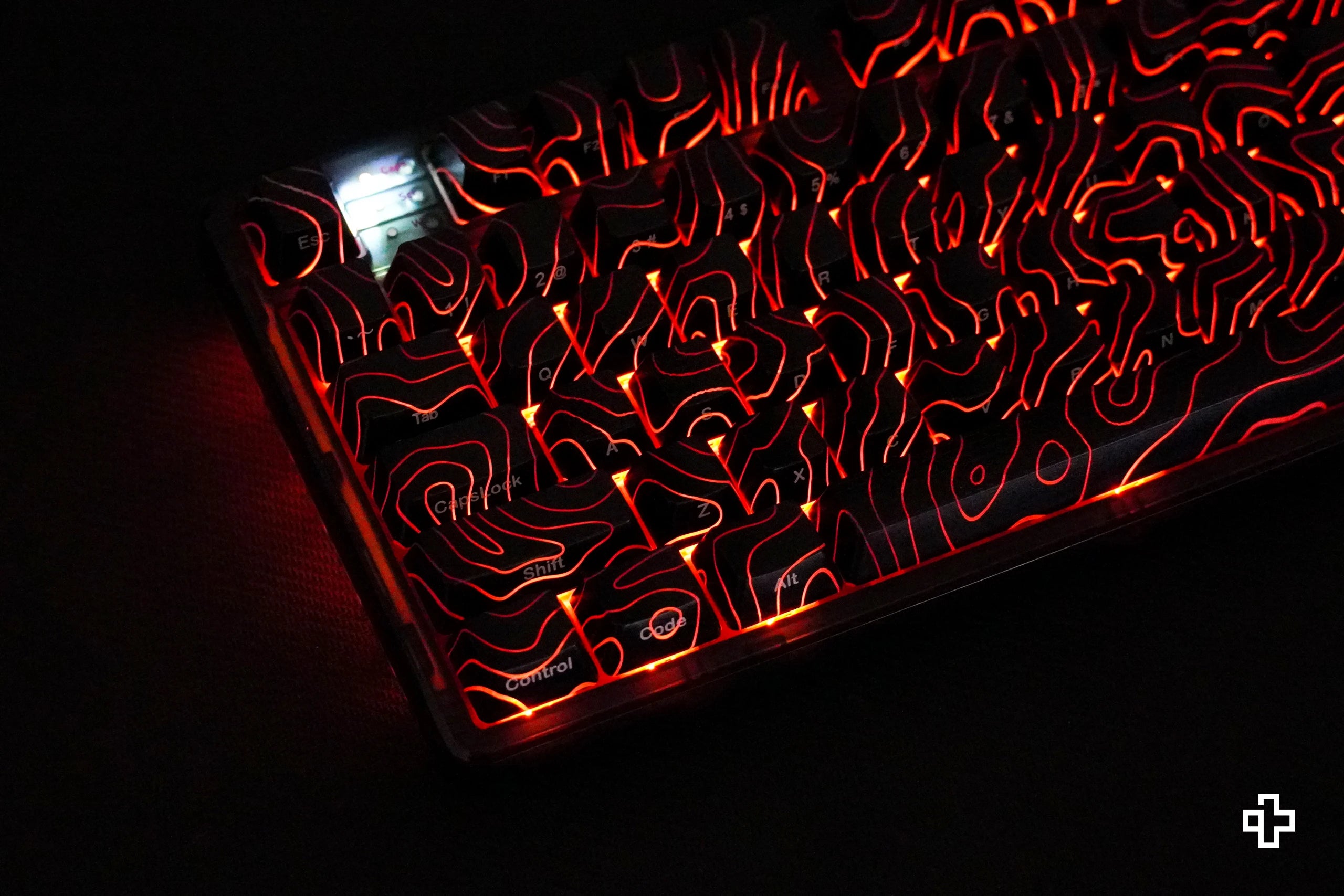 Set Taste Topographic QwertyKey Technologie IMD Negre