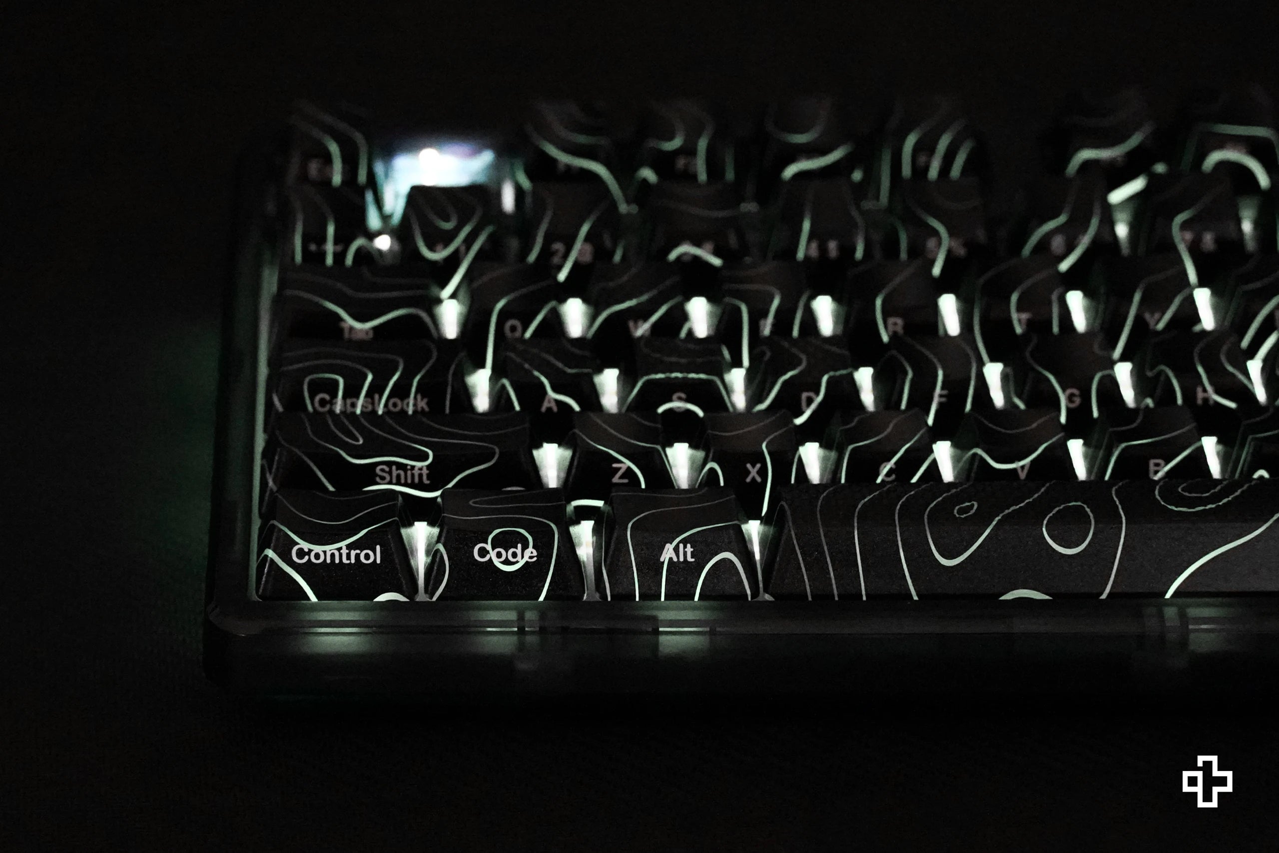 Set Taste Topographic QwertyKey Technologie IMD Negre