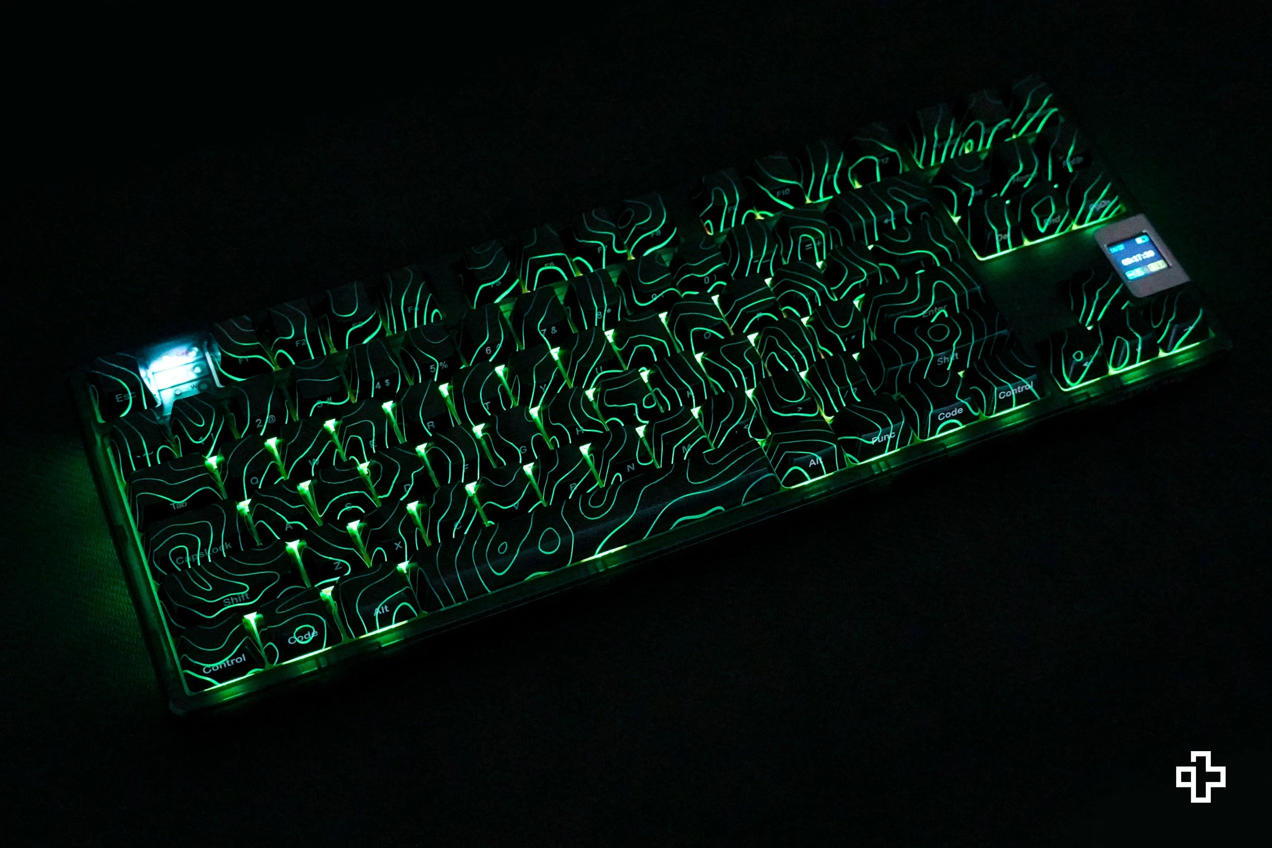 Set Taste Topographic QwertyKey Technologie IMD Negre