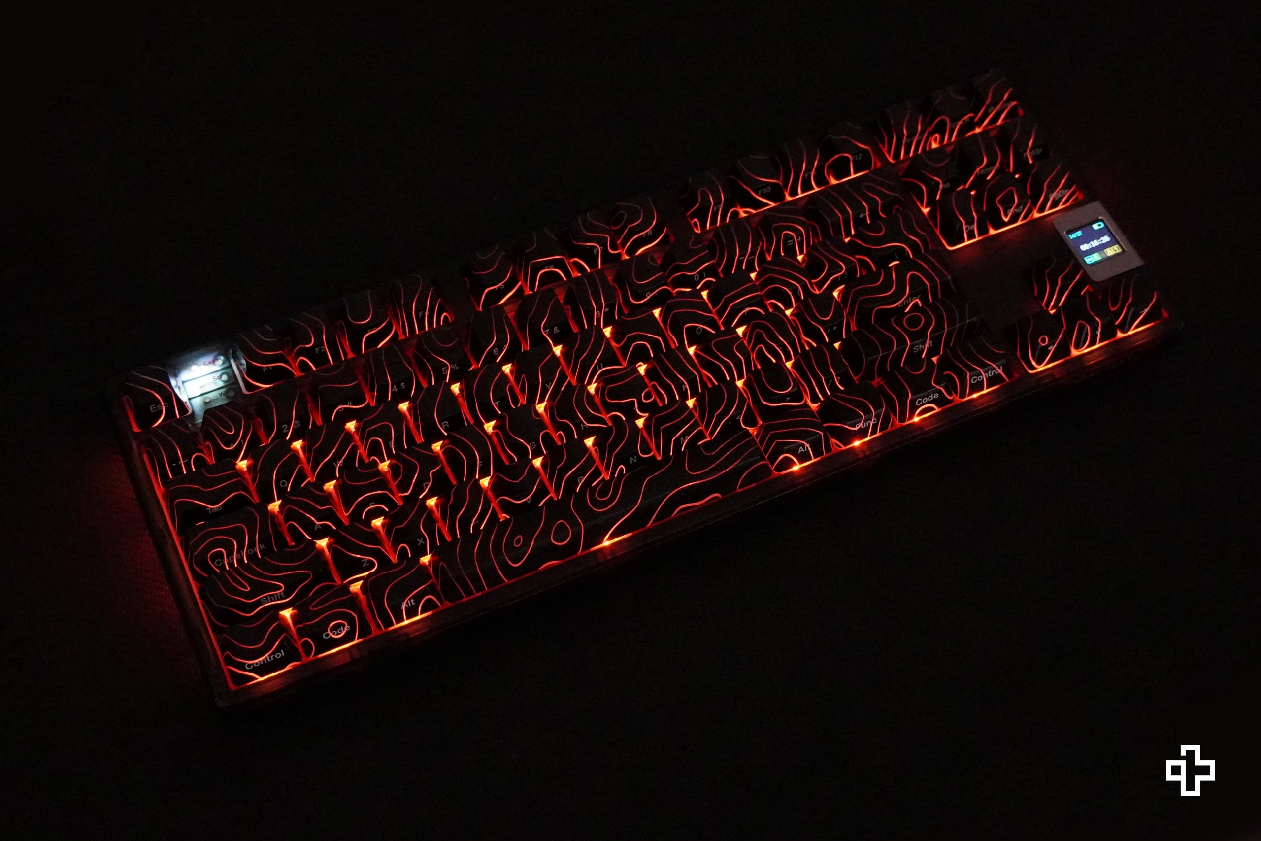 Set Taste Topographic QwertyKey Technologie IMD Negre