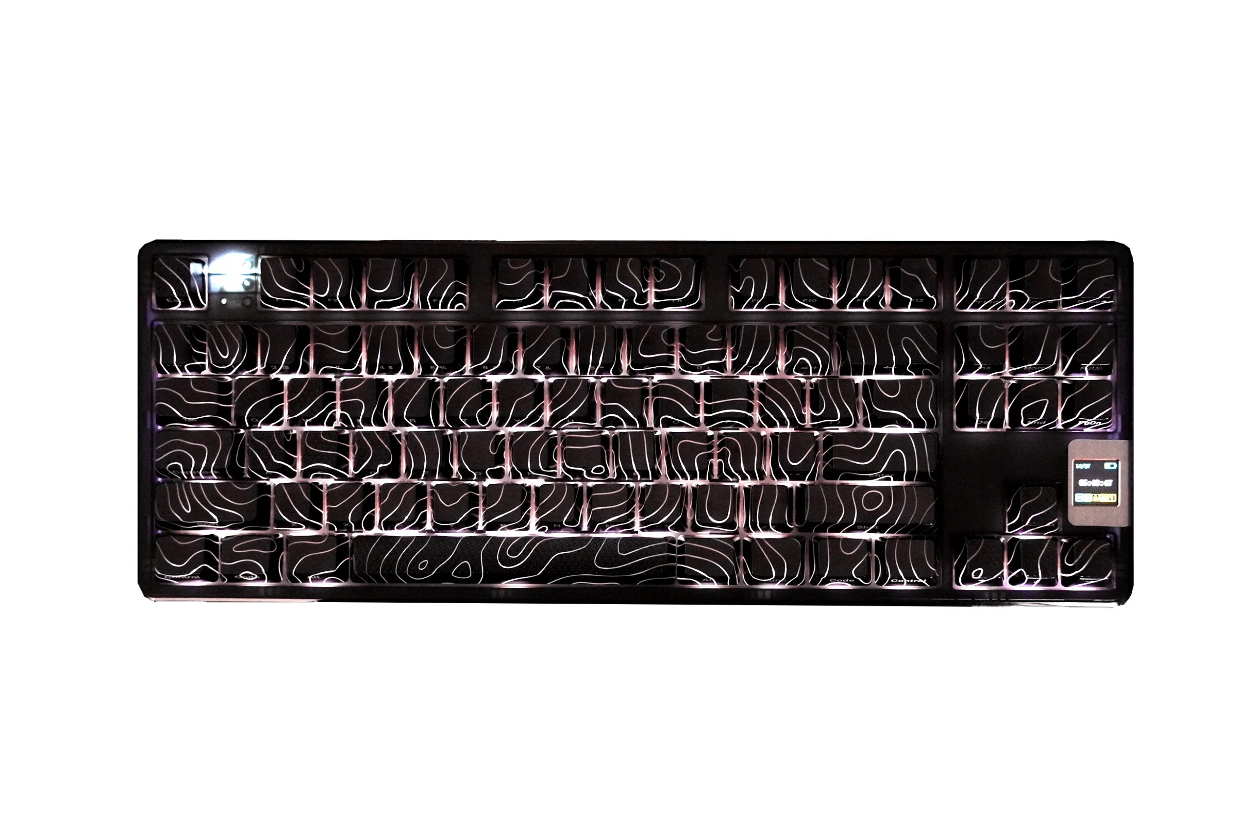 Set Taste Topographic QwertyKey Technologie IMD Negre