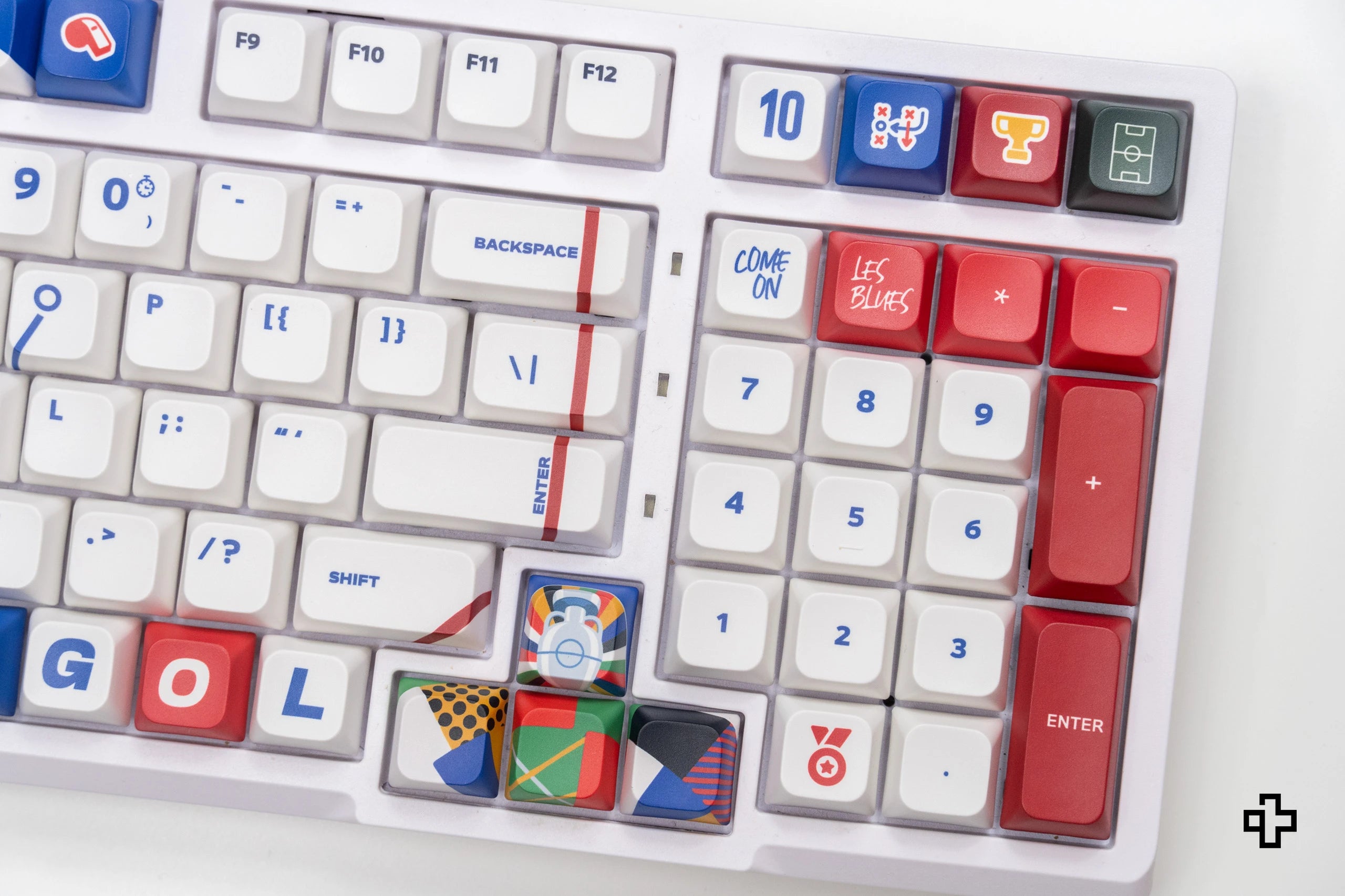 Set goût QwertyKey Euro 2024 Anglia Profil XDA Matériau PBT