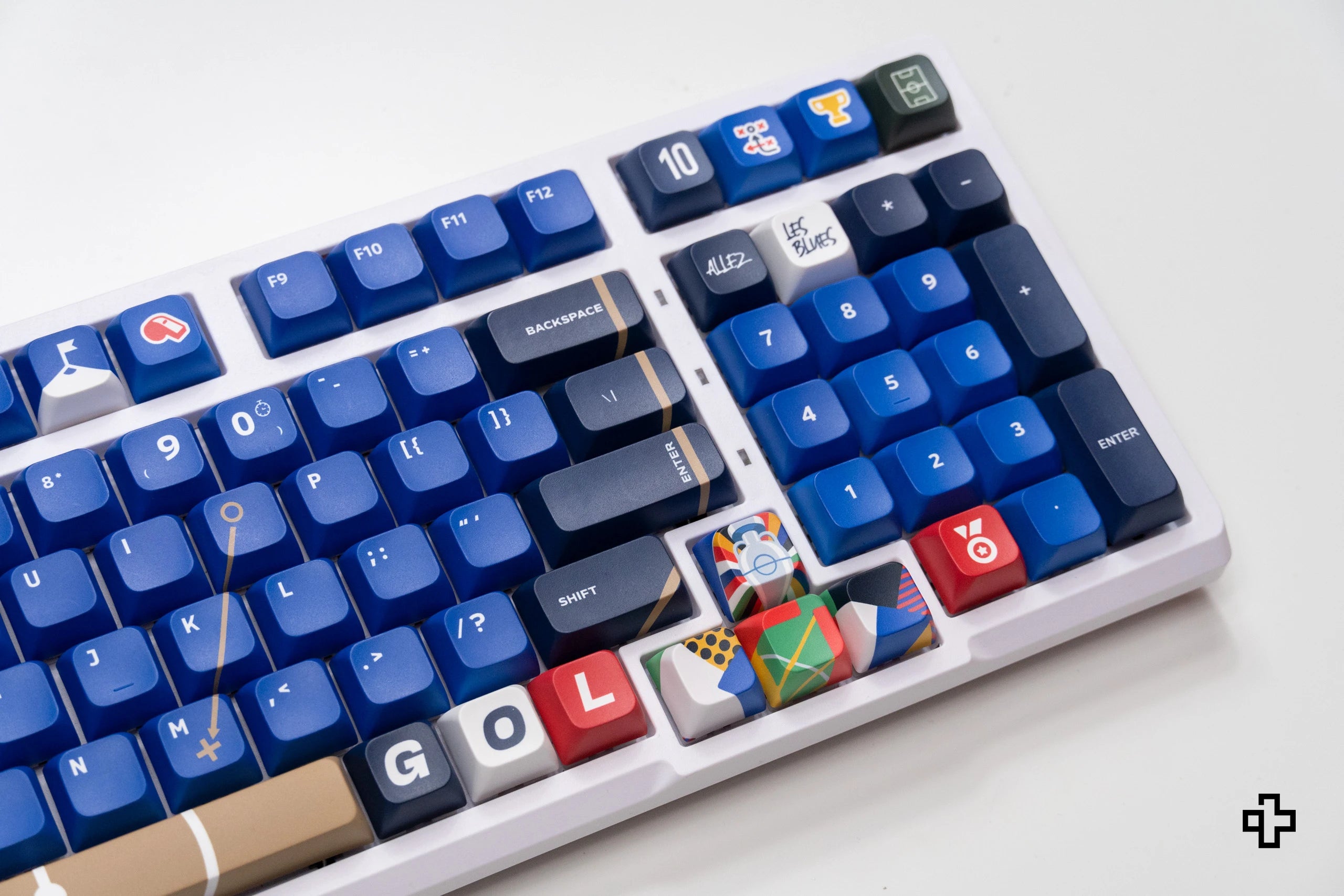 Set goût QwertyKey Euro 2024 Franta Profil XDA Matériau PBT