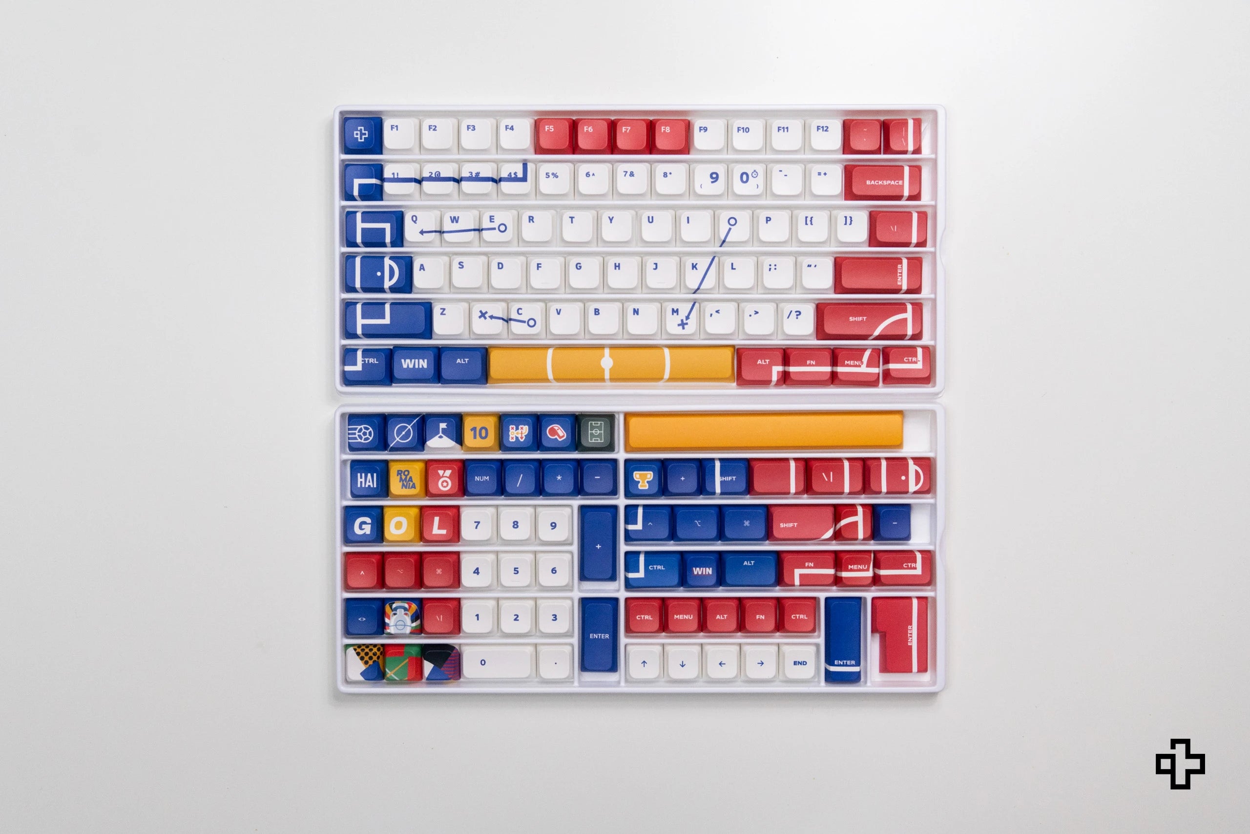 Establecer sabor QwertyKey Euro 2024 Rumania Perfil XDA Material PBT