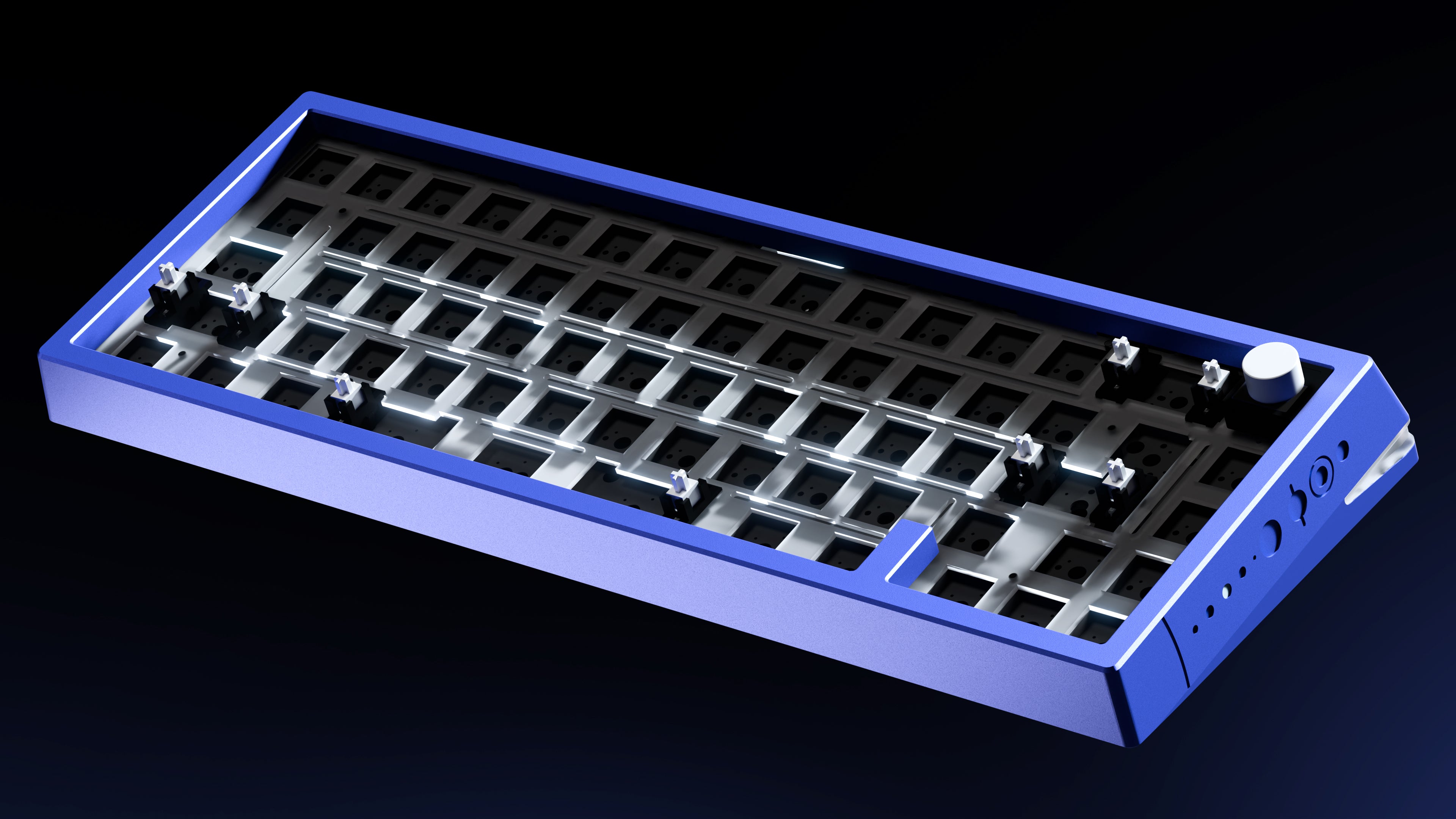 QwertyKey x Meletrix Zoom65 V3 Liftoff, клавиатура от алуминий по поръчка, Bluetooth, безжична, QMK/VIA, пълен RGB