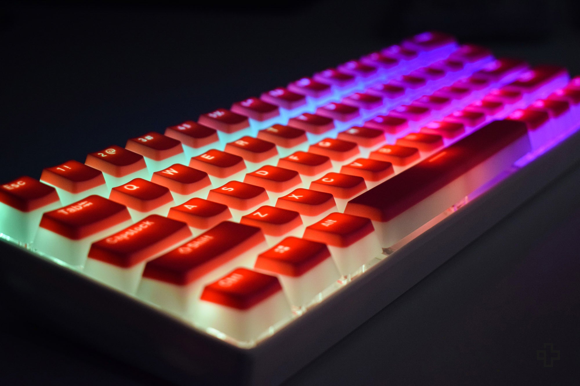 Set Taste Pink Pudding Translucide Profil OEM Material PBT Double Shot - QwertyKey