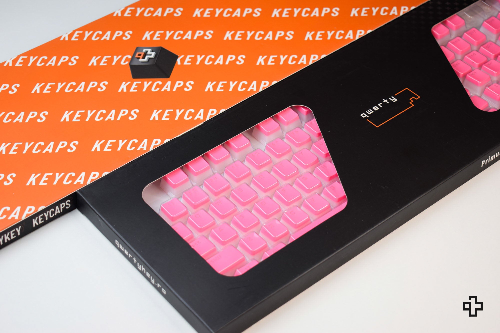 Set Taste Pink Pudding Translucide Profil OEM Material PBT Double Shot - QwertyKey