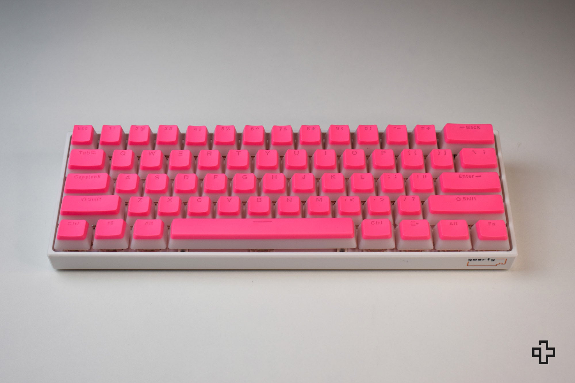 Set Taste Pink Pudding Translucide Profil OEM Material PBT Double Shot - QwertyKey
