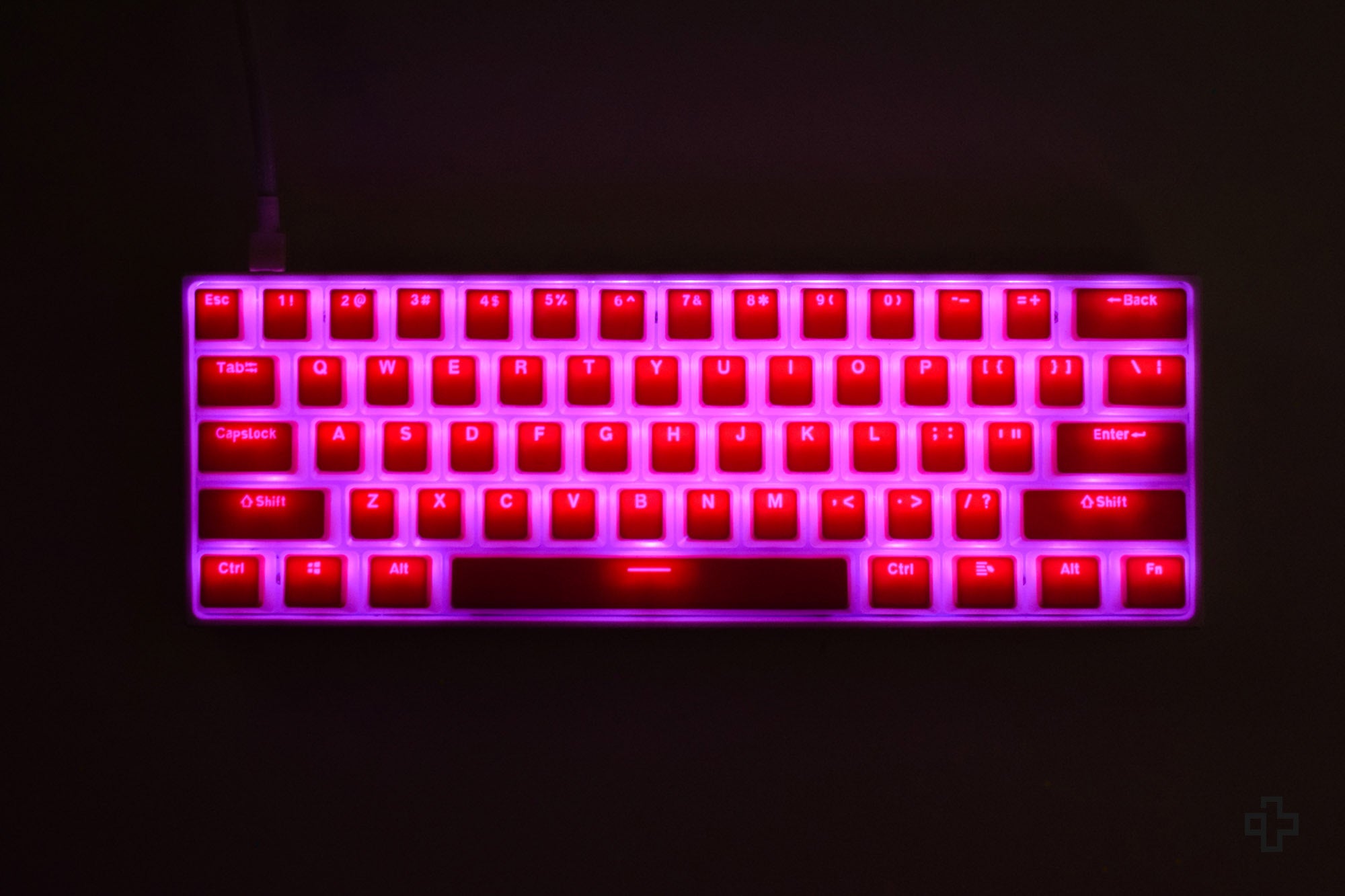 Set Taste Pink Pudding Translucide Profil OEM Material PBT Double Shot - QwertyKey